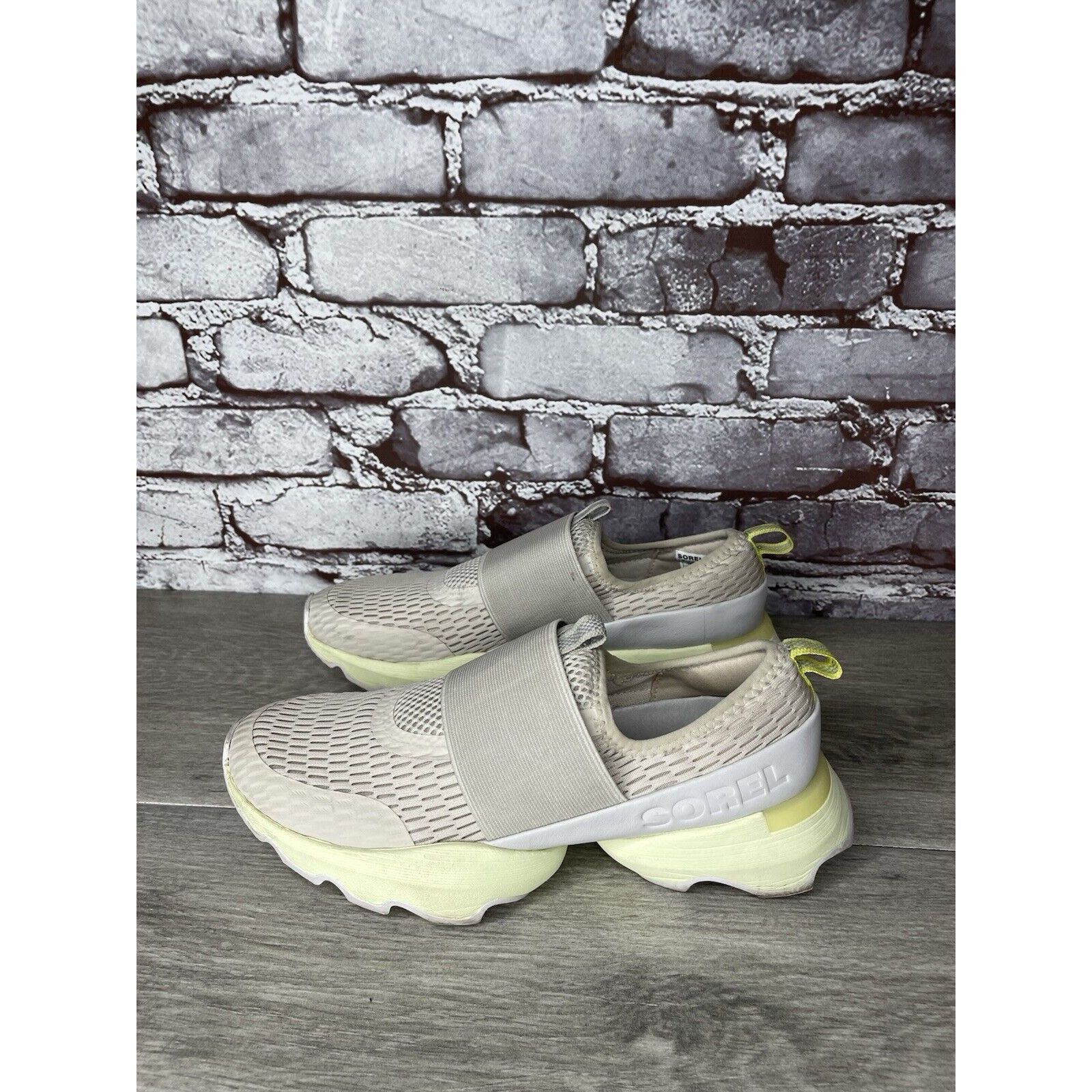 SOREL Sorel Kinetic Impact Strap Beige Mesh Synthetic Slip On Shoe Size US 7 / IT 37 - 17 Thumbnail