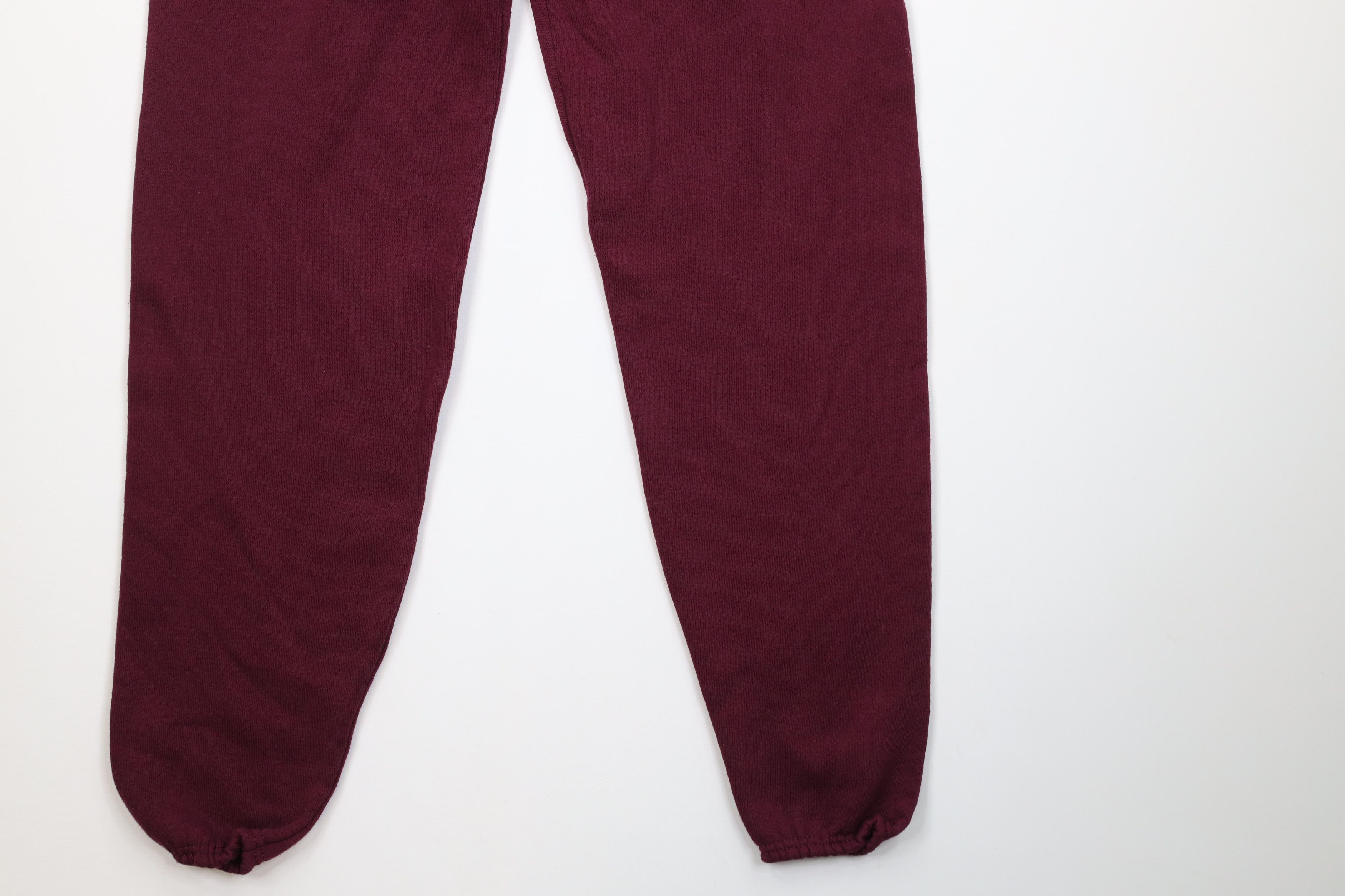 Vintage Vintage 90s Streetwear Heavyweight Sweatpants Joggers Maroon Size US 32 / EU 48 - 4 Thumbnail