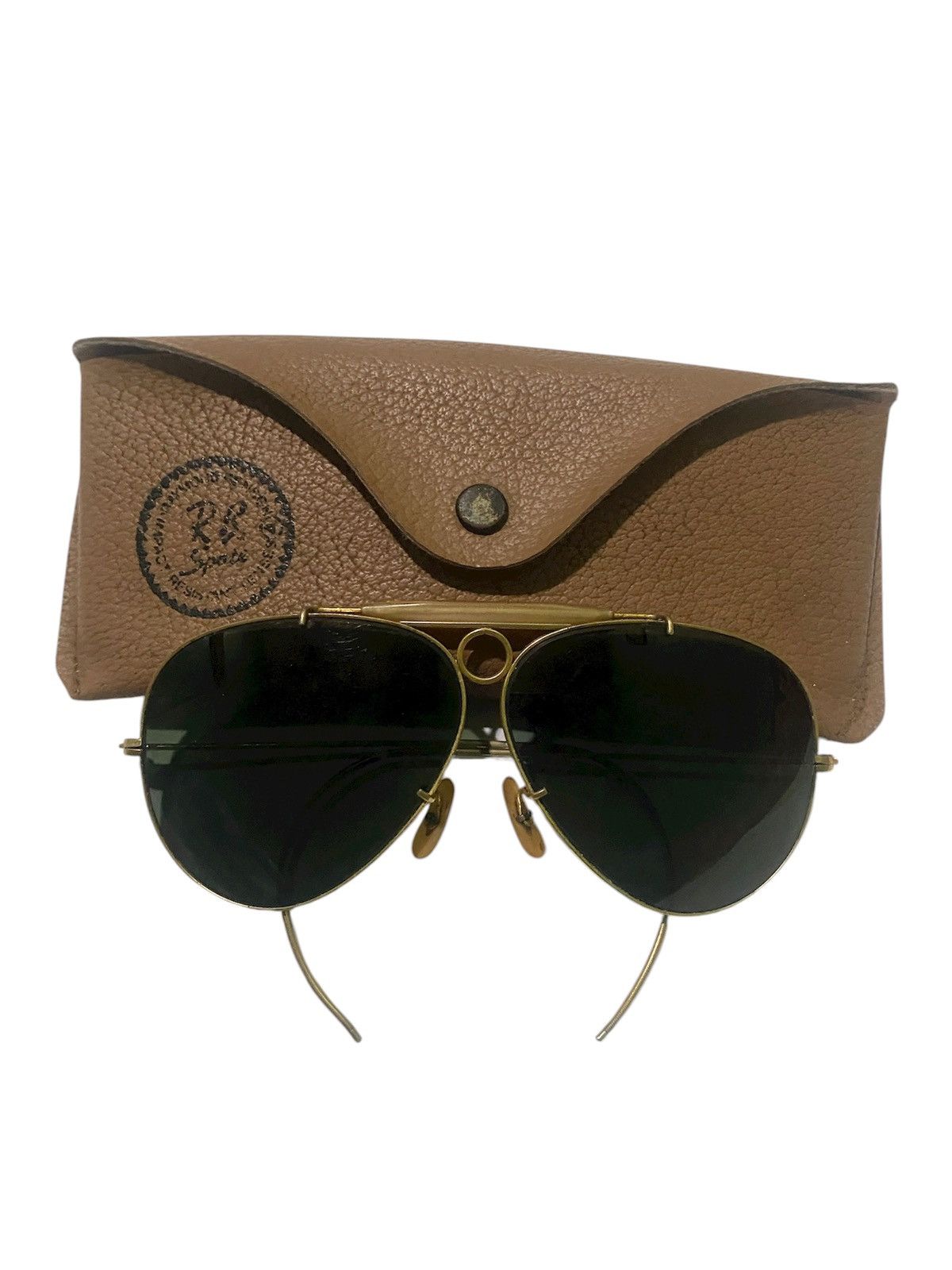 RayBan Vintage B&L Ray Ban USA Shooter Aviator Sunglasses Size ONE SIZE - 1 Thumbnail
