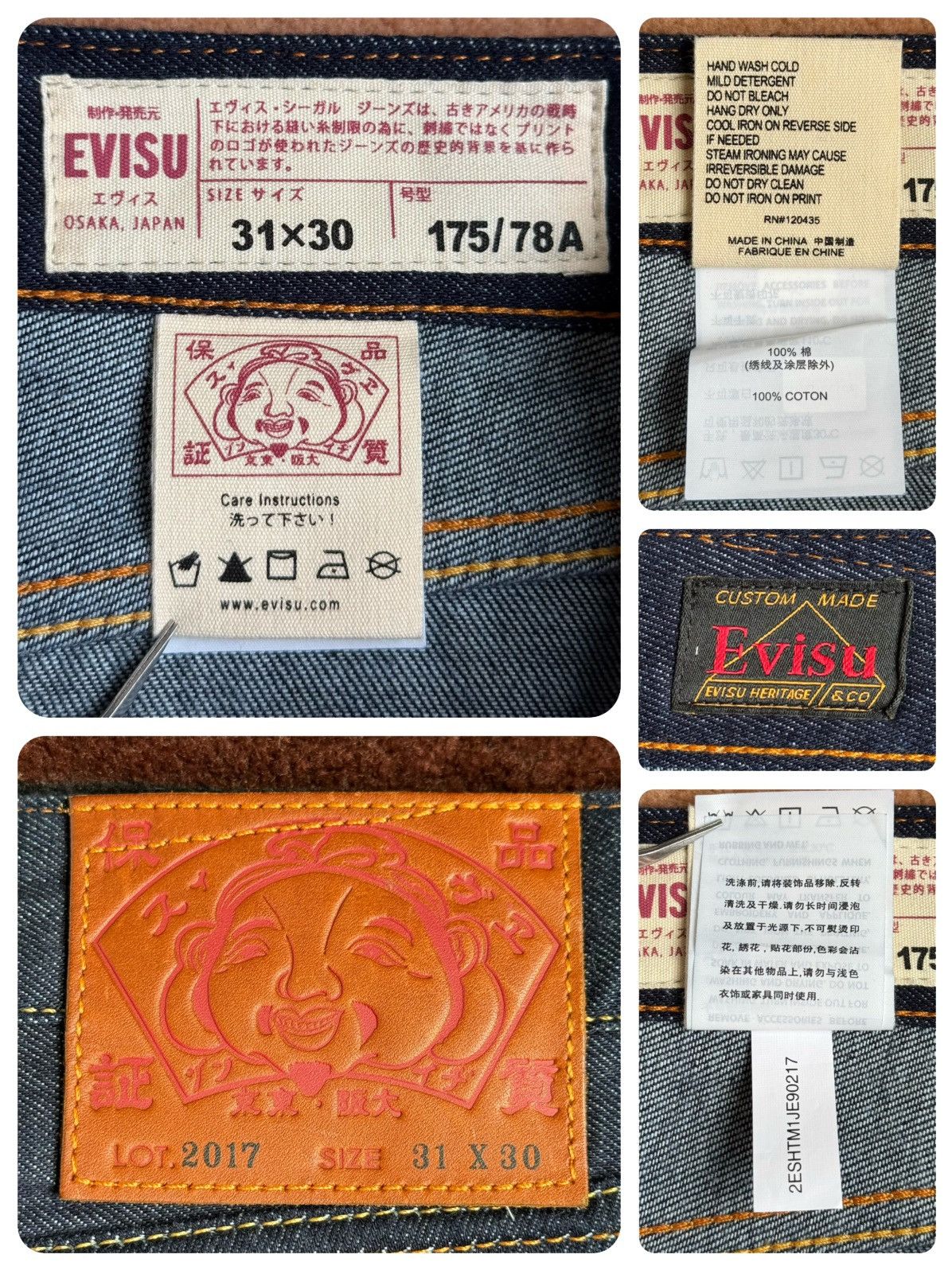 Evisu × Japanese Brand evisu white daicock style denim jeans size：31x30 Size US 31 - 3 Thumbnail