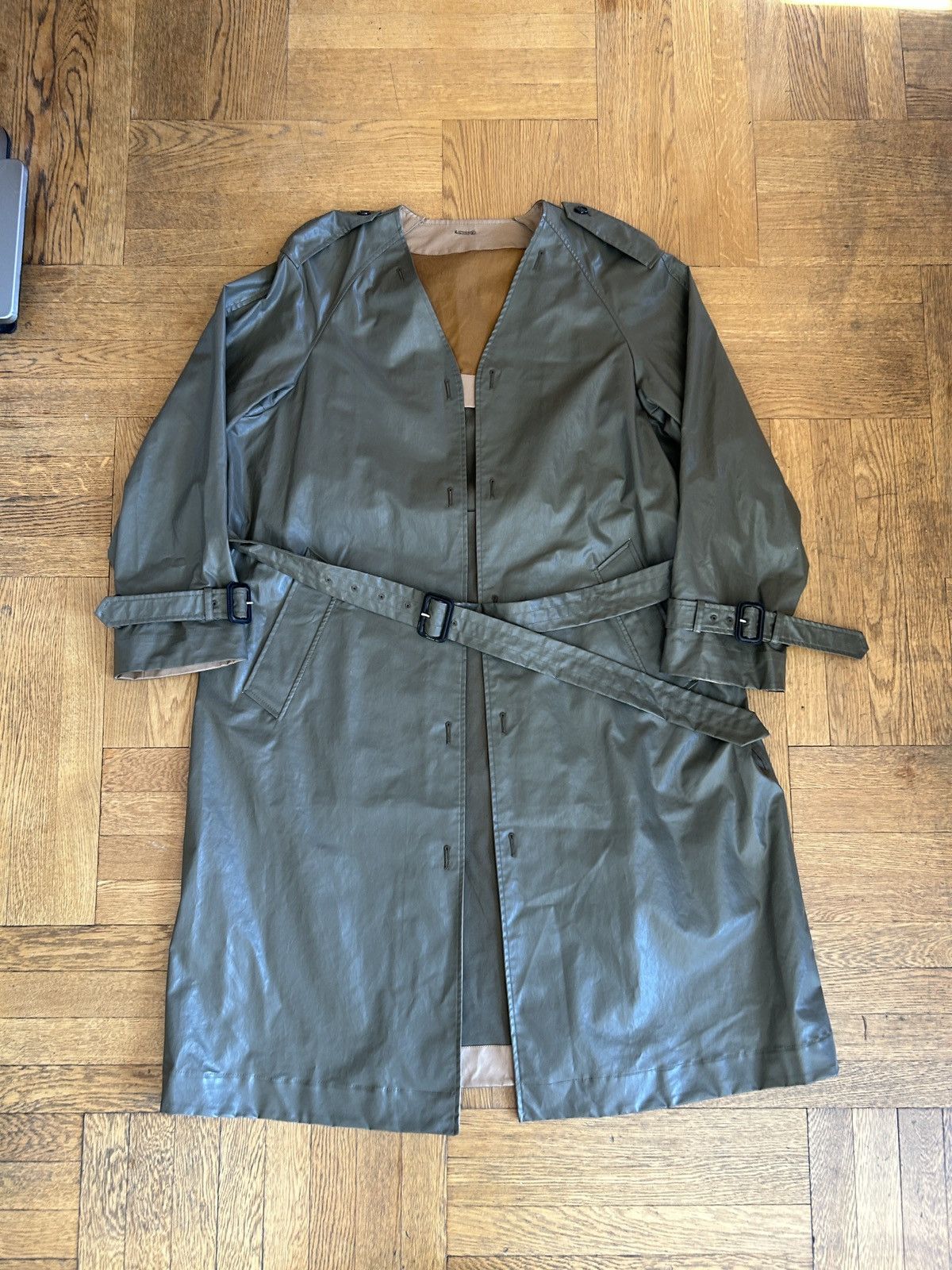 Calvin Klein 205W39NYC × Raf Simons Canceled AW19 Production Sample Military Trench Coat Size US M / EU 48-50 / 2 - 1 Thumbnail