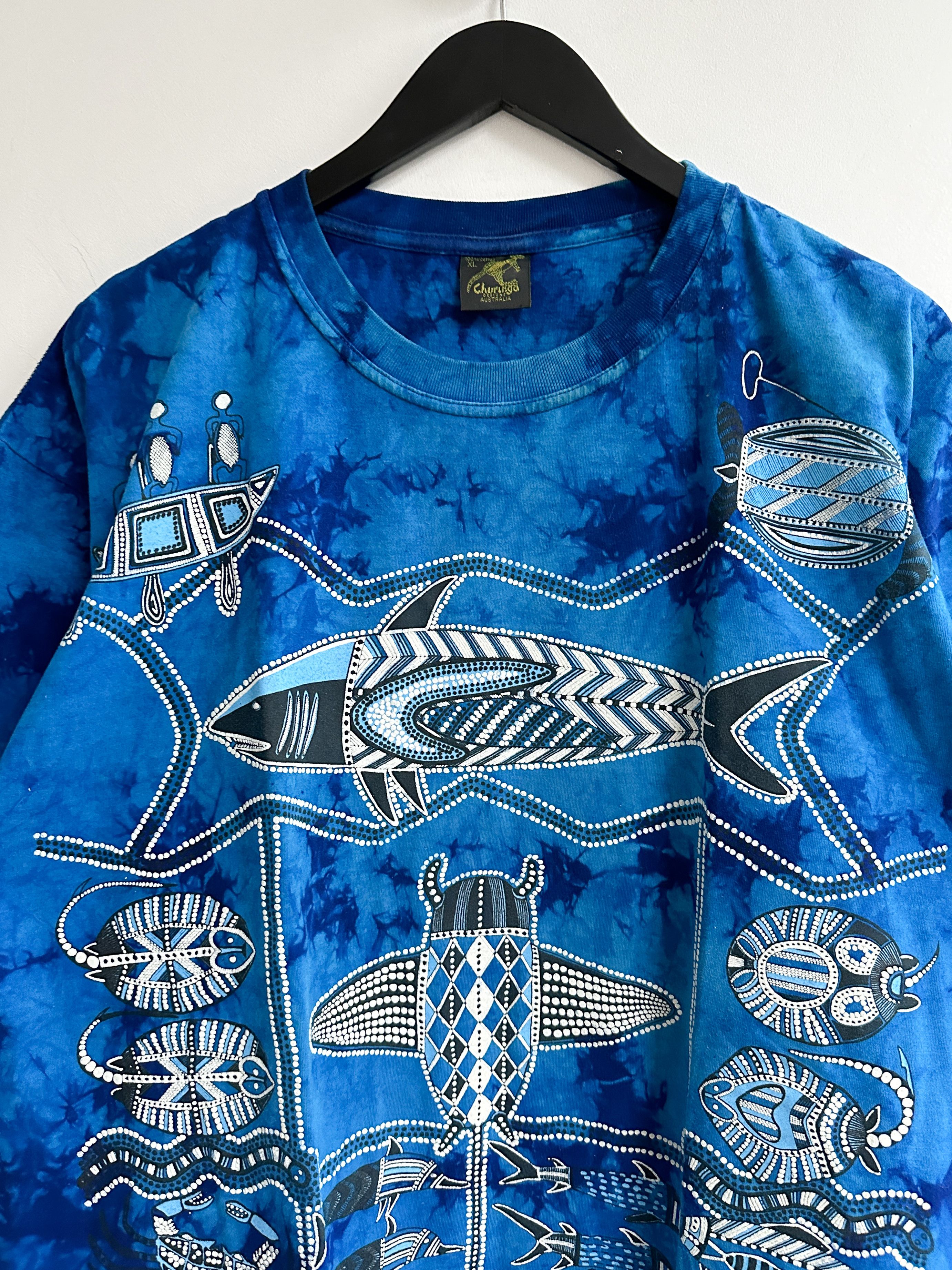 Man Made In Australia Vintage Ocean Fish Printed Tee Size US XL / EU 56 / 4 - 2 Thumbnail