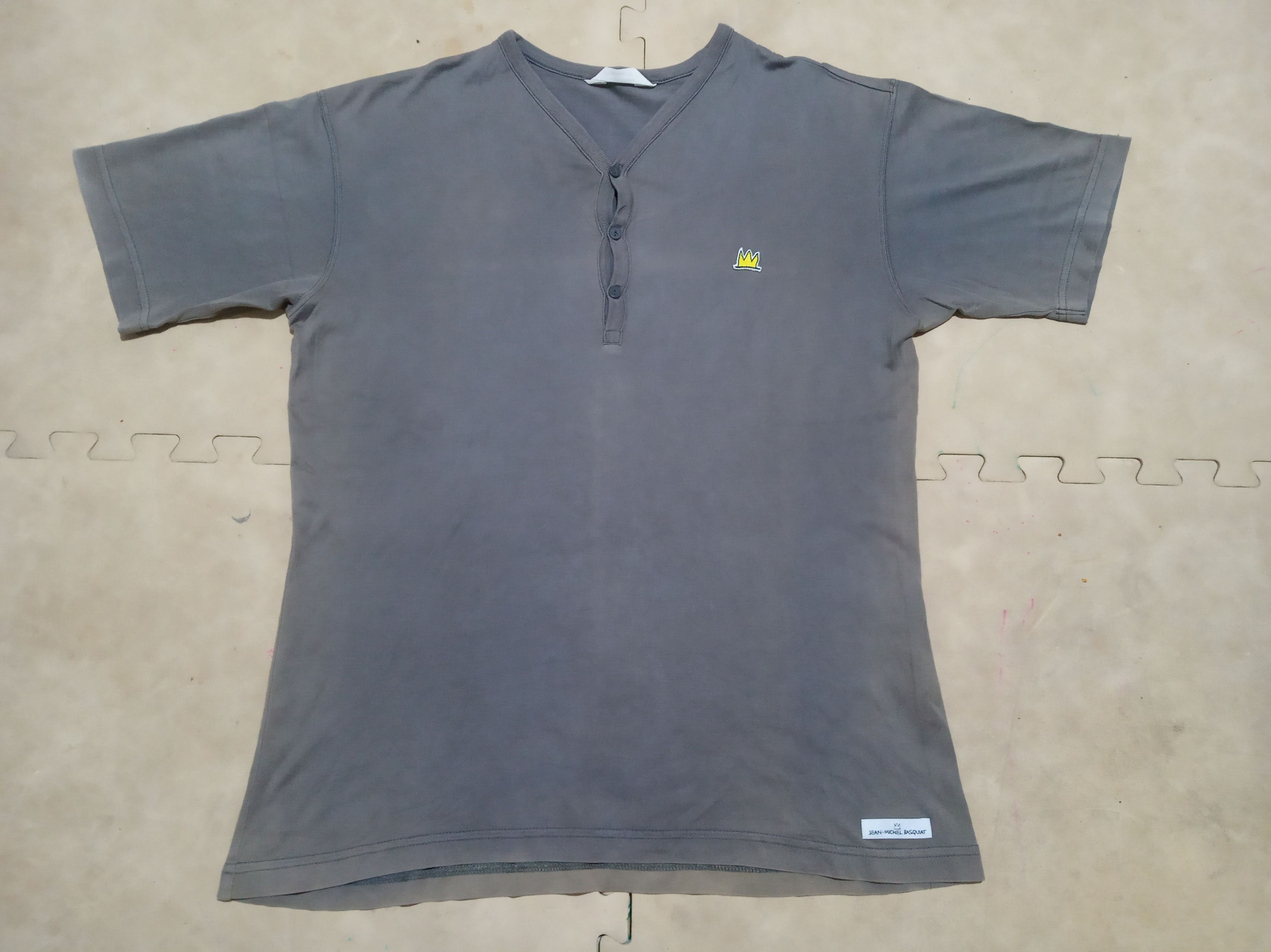 Japanese Brand Jean Michel Basquiat "Pop Art" Medium Grey Size US M / EU 48-50 / 2 - 1 Thumbnail