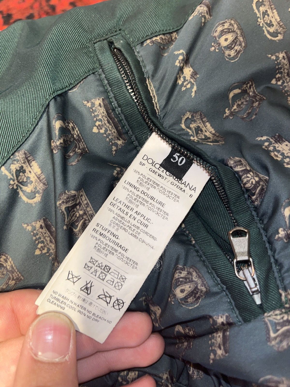 Dolce & Gabbana Warm DOLCE & GABBANA Stuffed Bomber - Puffer Green Jacket Size US L / EU 52-54 / 3 - 19 Thumbnail