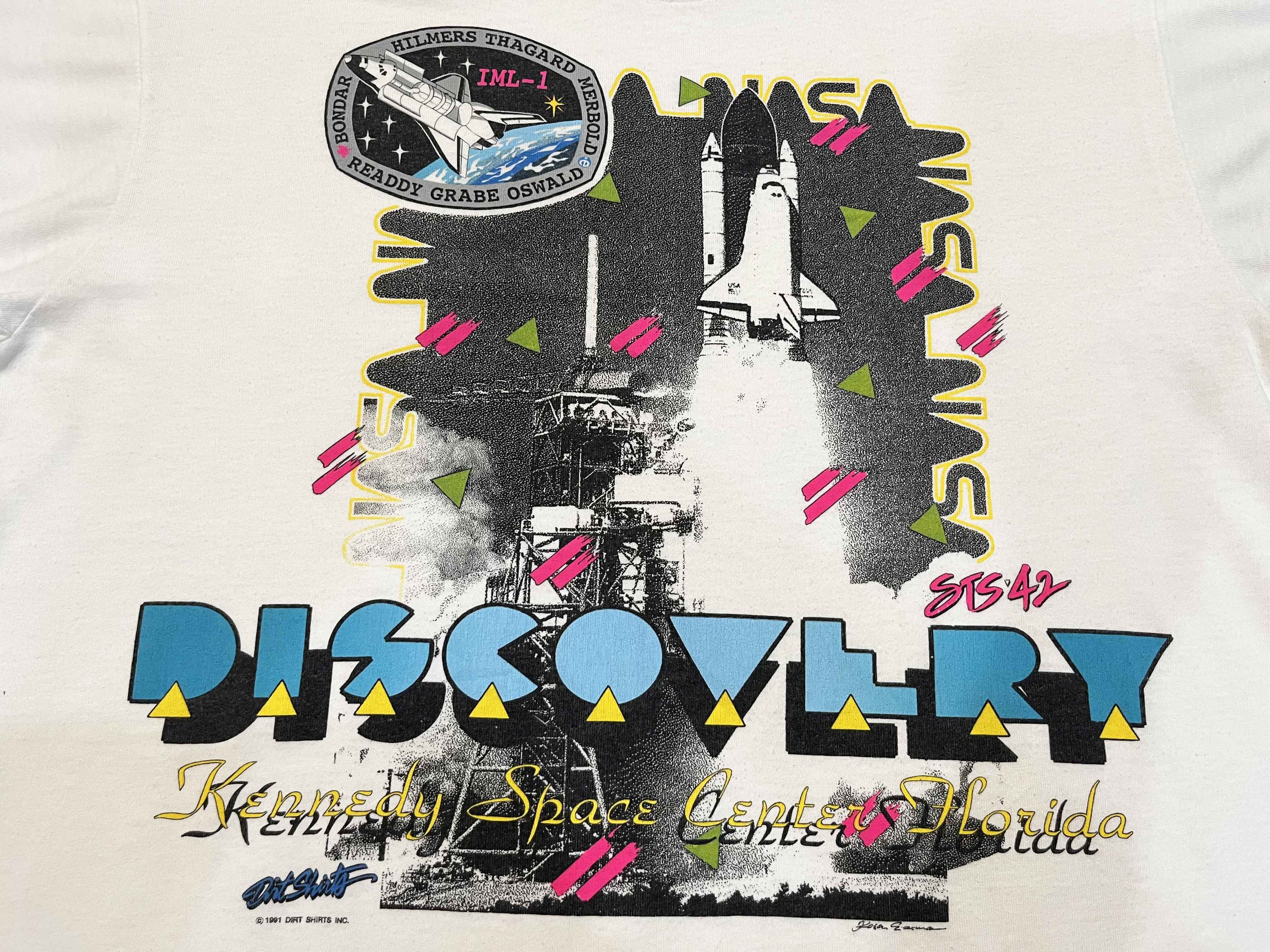 Vintage Vintage Screen Stars Kennedy Space Center Discovery T-Shirt Size US L / EU 52-54 / 3 - 2 Thumbnail