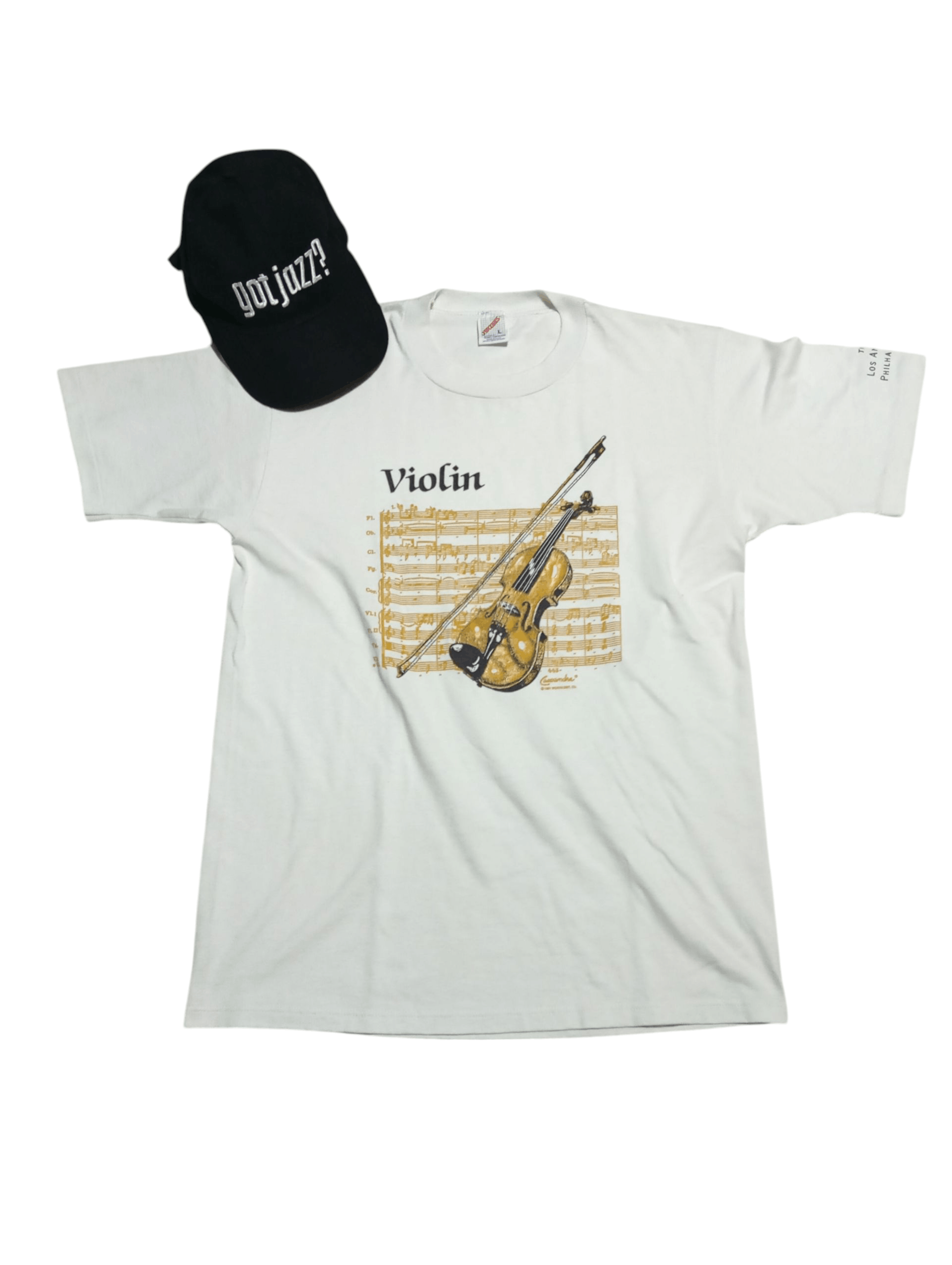 Other Vintage Violin Jerzees Shirt Size US L / EU 52-54 / 3 - 1 Thumbnail