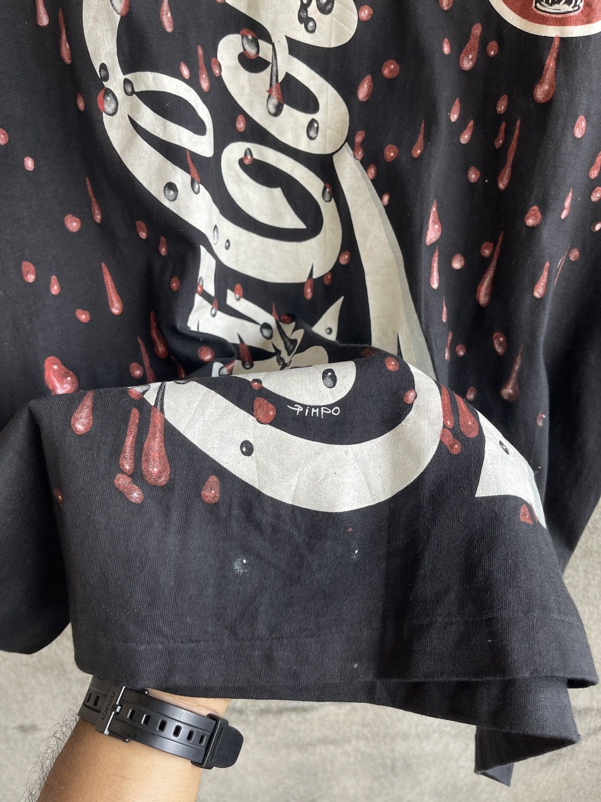 Coca Cola Vintage 90s Thrashed🔥COCA COLA✖️WOODSTOCK🔥AOP Distressed Tee Size US L / EU 52-54 / 3 - 11 Thumbnail