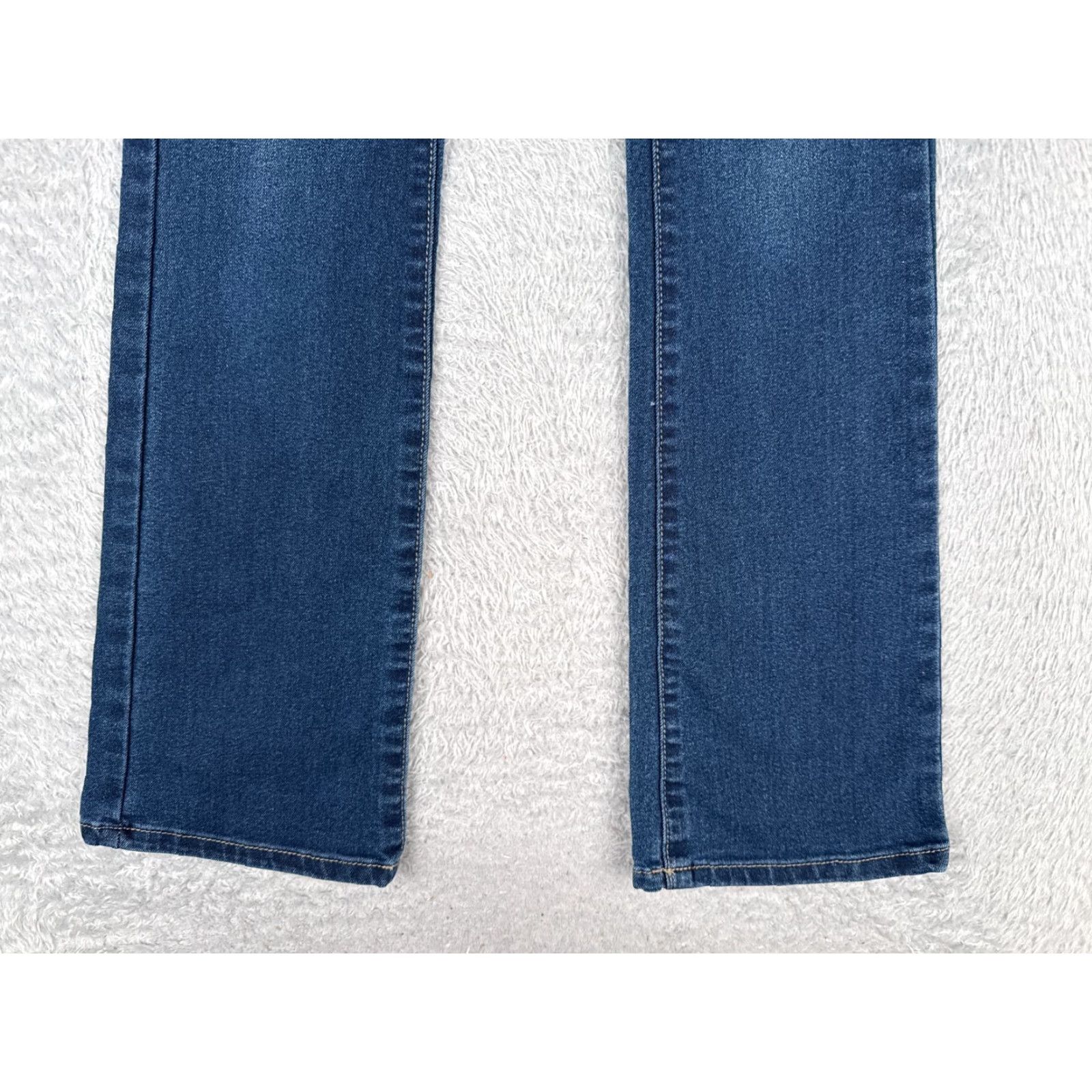 Vintage No Boundaries Jeans Womens Bootcut Jeans Blue Denim 24x31 Mid Rise 0 Regular Stretch 5-Pocket Design Cowboy Southwestern Designer Size 25" / US 0 / IT 36 - 2 Thumbnail