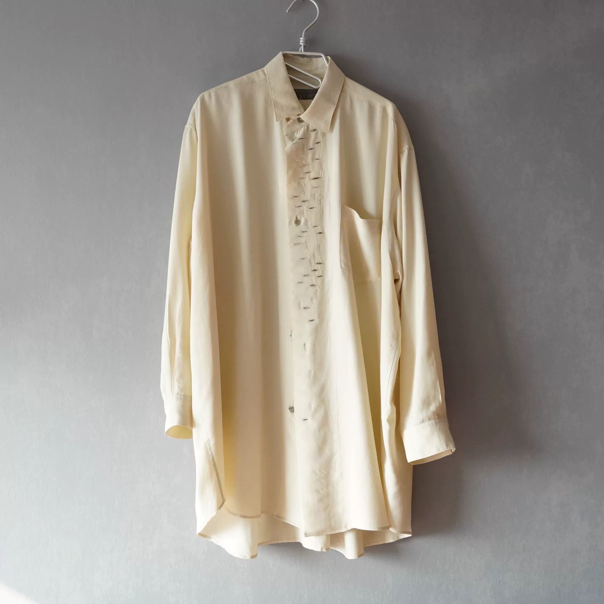 Yohji Yamamoto Yohji Yamamoto 92SS Multi-Button Silk Shirt Size US M / EU 48-50 / 2 - 1 Thumbnail