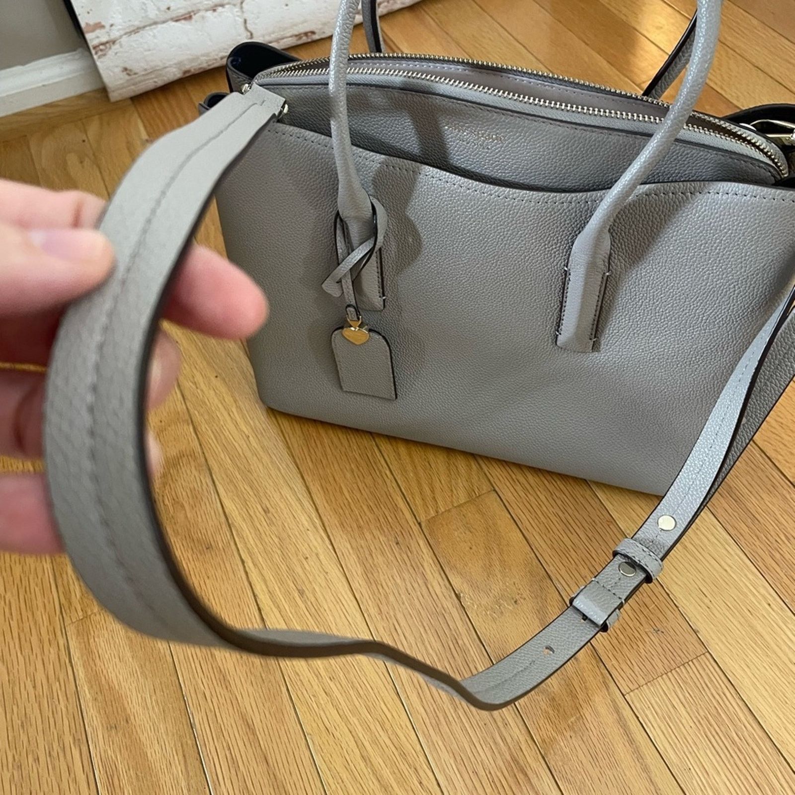 Kate Spade Kate Spade Elegant Gray Satchel Size ONE SIZE - 13 Thumbnail