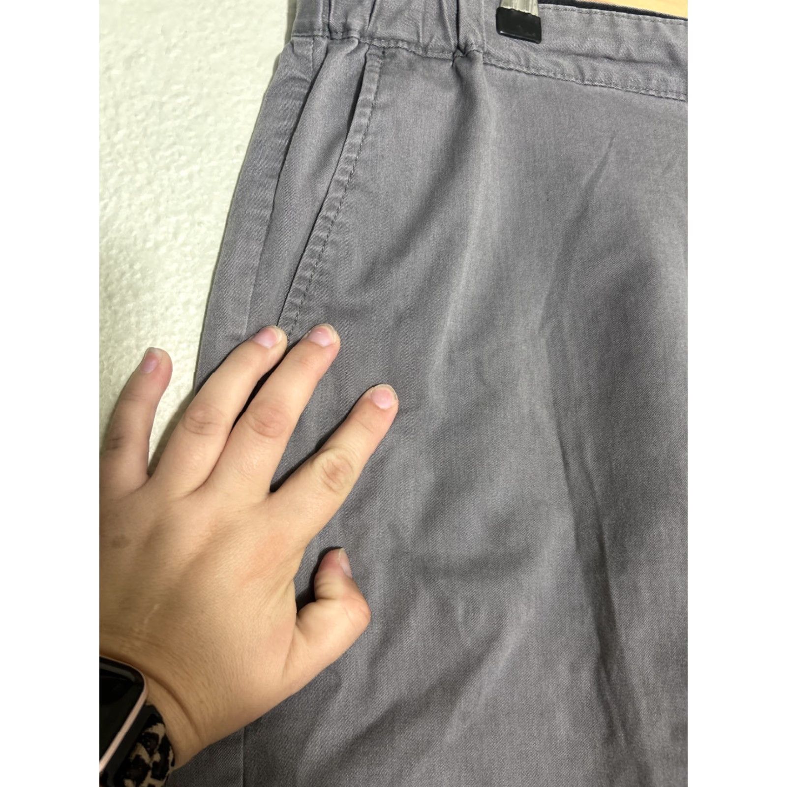 RVCA RVCA Men’s 38 Gray Cotton Blend Shorts Drawstring Chino Mens Size US 38 / EU 54 - 6 Thumbnail