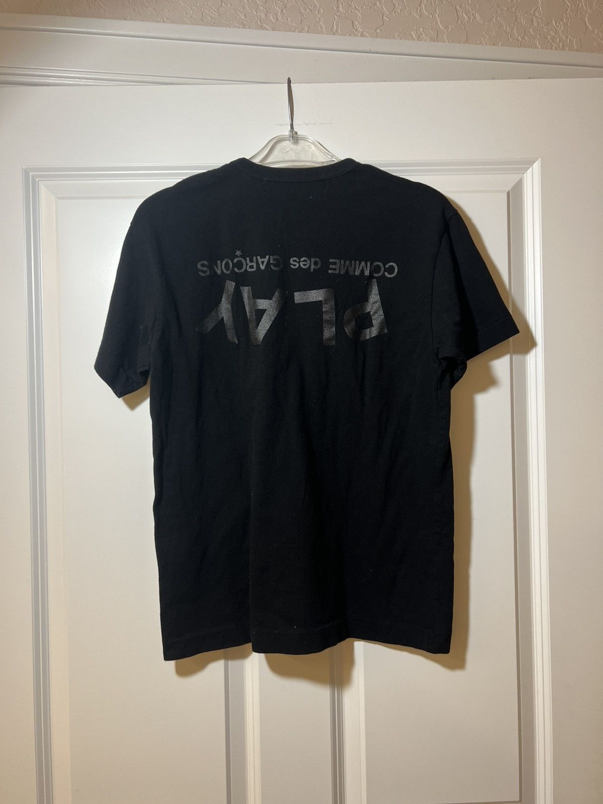 Comme des Garcons COMME DES GARCONS CDG PLAY BLACK TEXT TEE BLACK MEDIUM Size US M / EU 48-50 / 2 - 4 Thumbnail