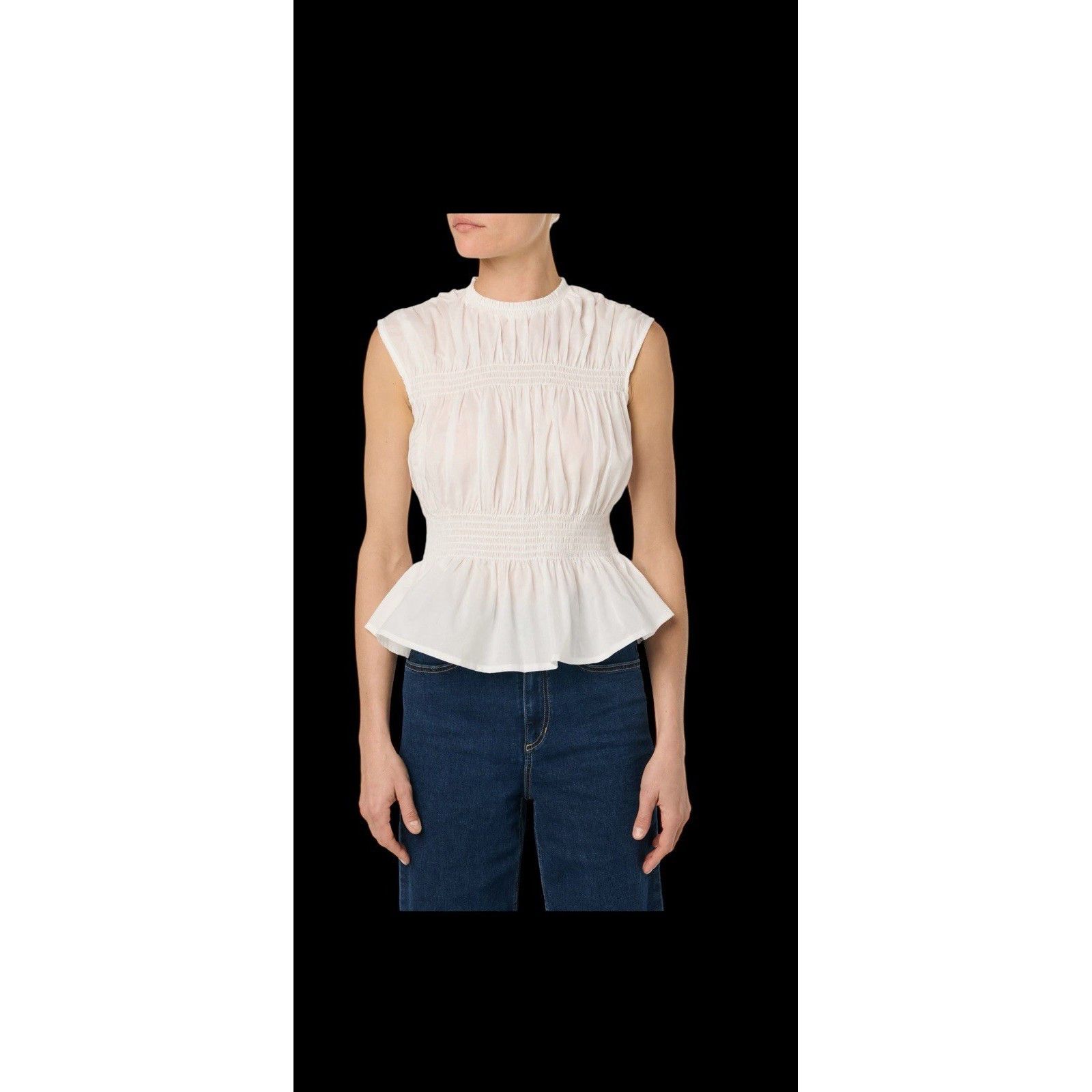 Other NWT JOE’s COTTON PLEPLUM SLEEVELESS TOP Size M / US 6-8 / IT 42-44 - 1 Thumbnail