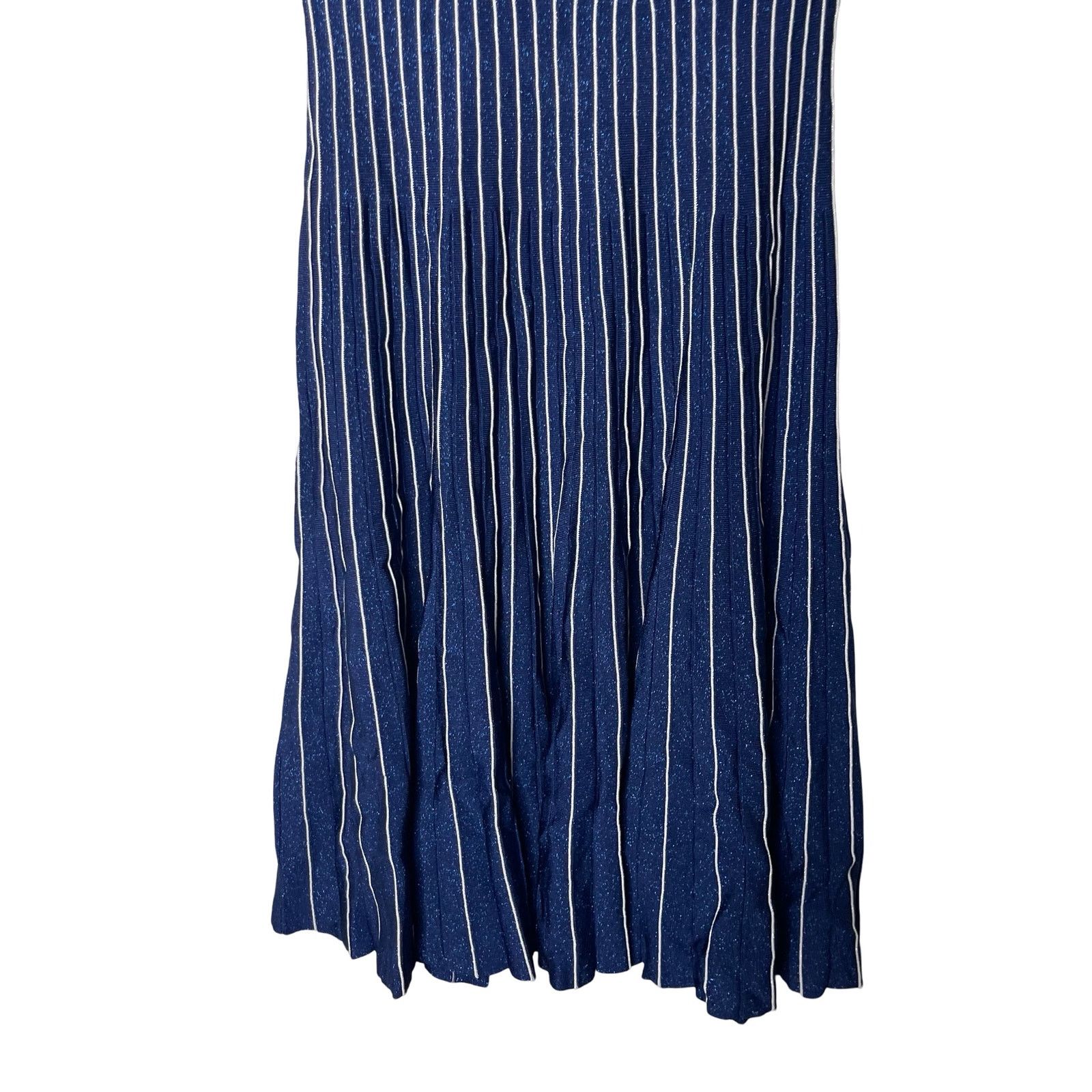 Jonathan Simkhai JONATHAN SIMKHAI Pleated Metallic Stretch-knit Dress Size M / US 6-8 / IT 42-44 - 4 Thumbnail