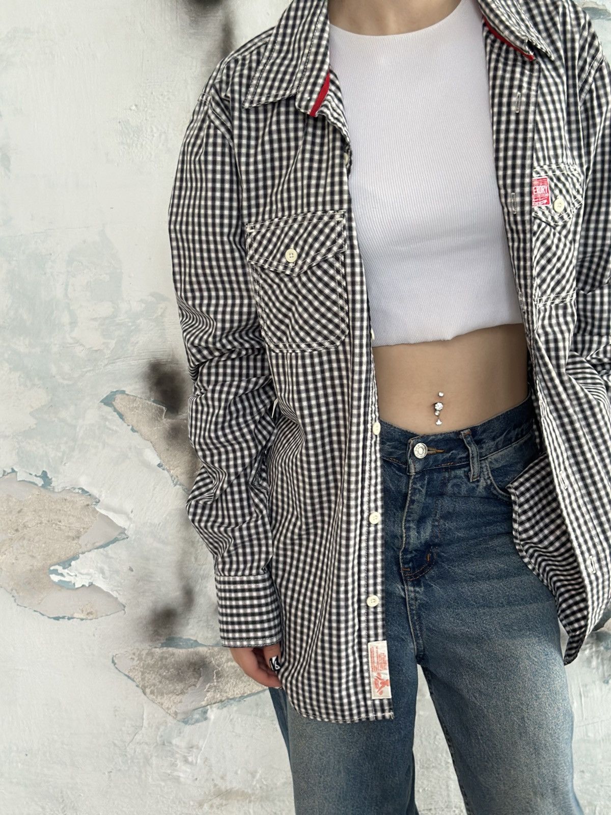 Superdry VTG Super-dry Checked Shirt Button Up Size XL Y2K Western Size US XL / EU 56 / 4 - 2 Thumbnail