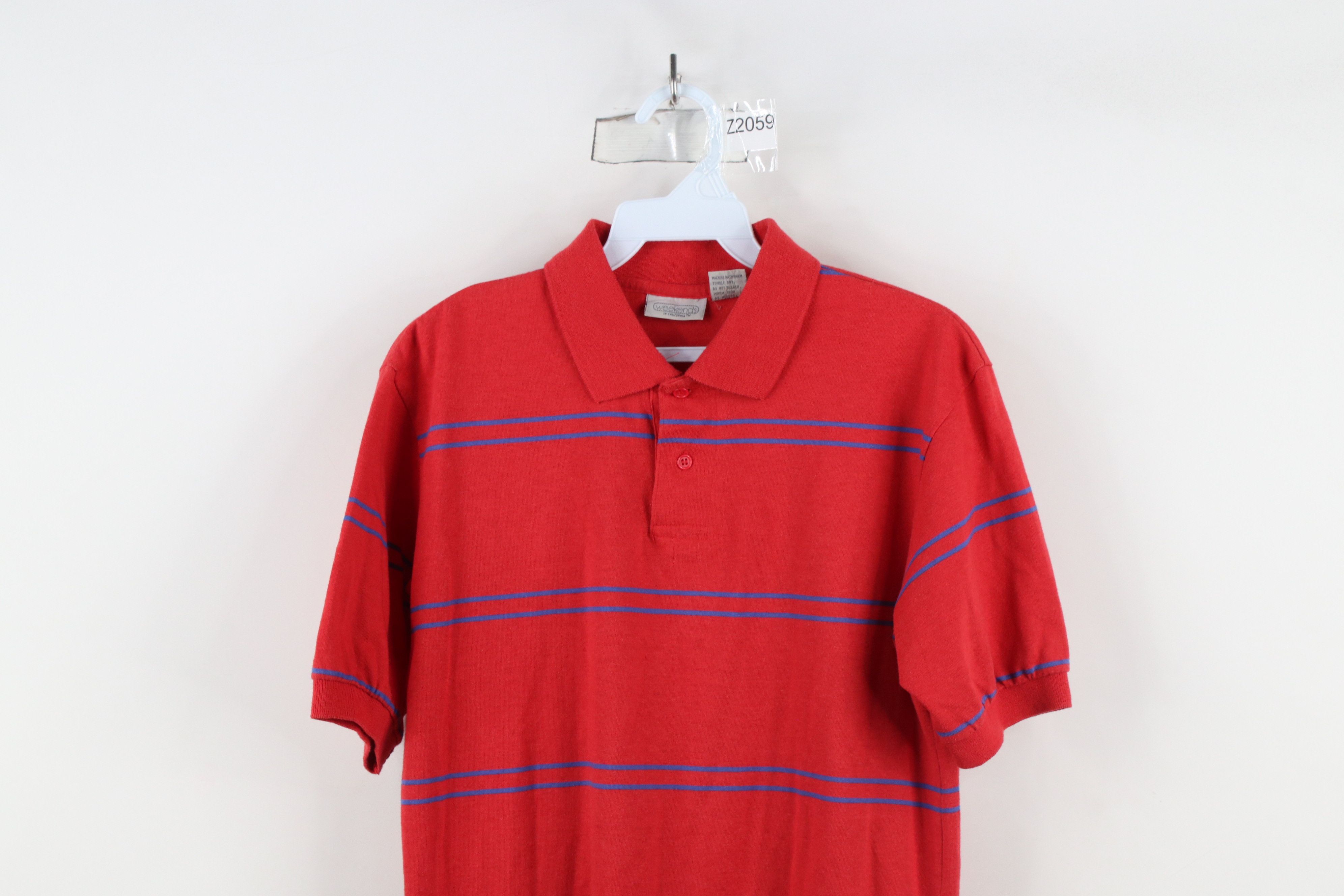 Vintage Vintage 70s Streetwear Knit Short Sleeve Collared Polo Shirt Size US M / EU 48-50 / 2 - 2 Thumbnail