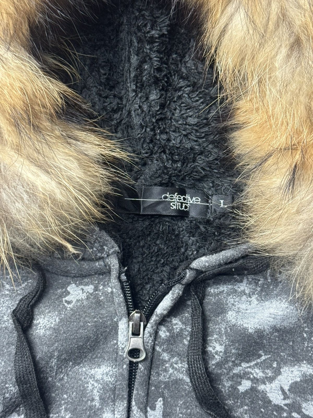 Le Grande Bleu (L.G.B.) Faux Fur LGB Defective Struct Hoodie Size US M / EU 48-50 / 2 - 5 Thumbnail