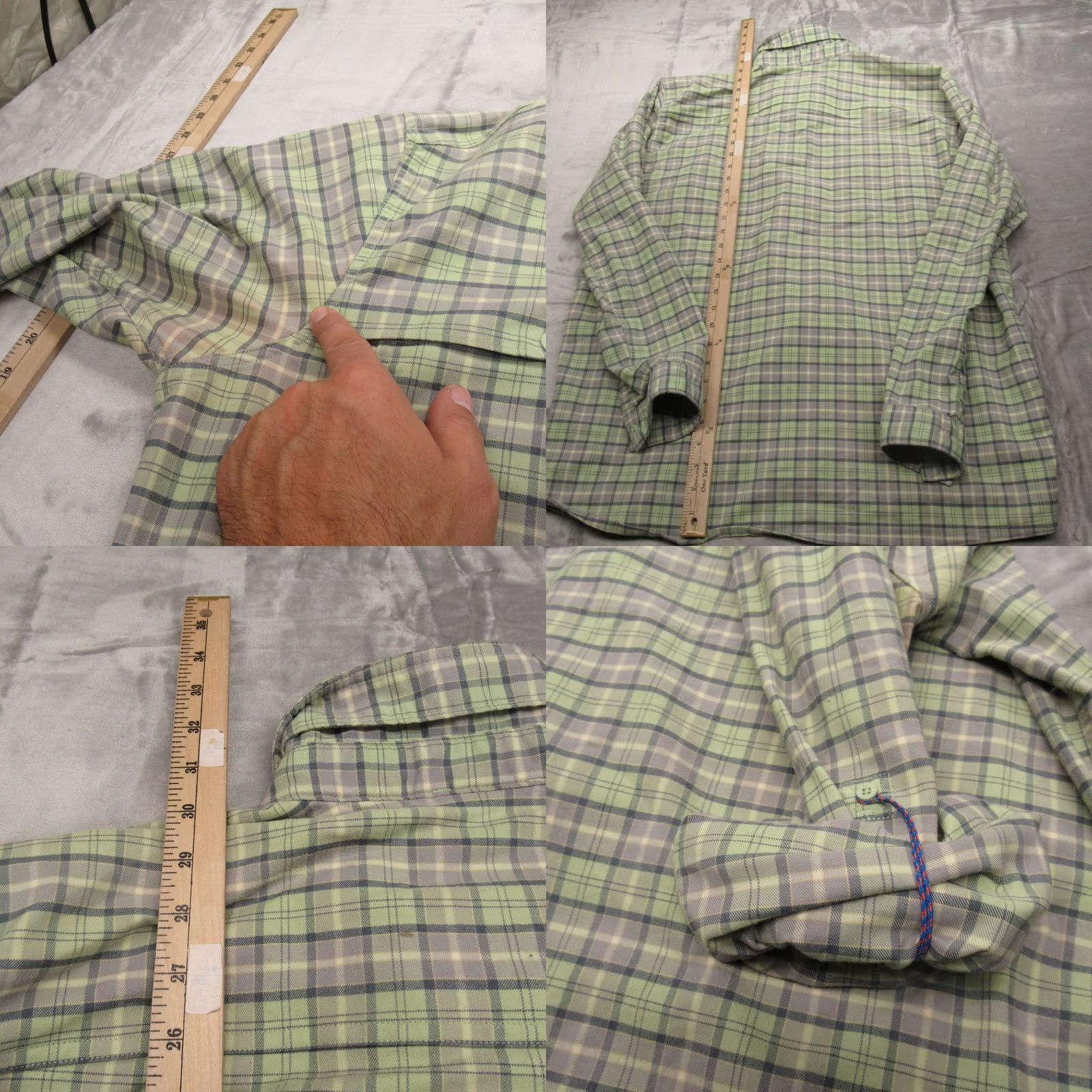 Patagonia Patagonia Shirt Men XL Green Plaid Long Sleeve Button-Up Casual Outdoor Breathable Quick Dry UV Roll Tab Size US XL / EU 56 / 4 - 8 Thumbnail
