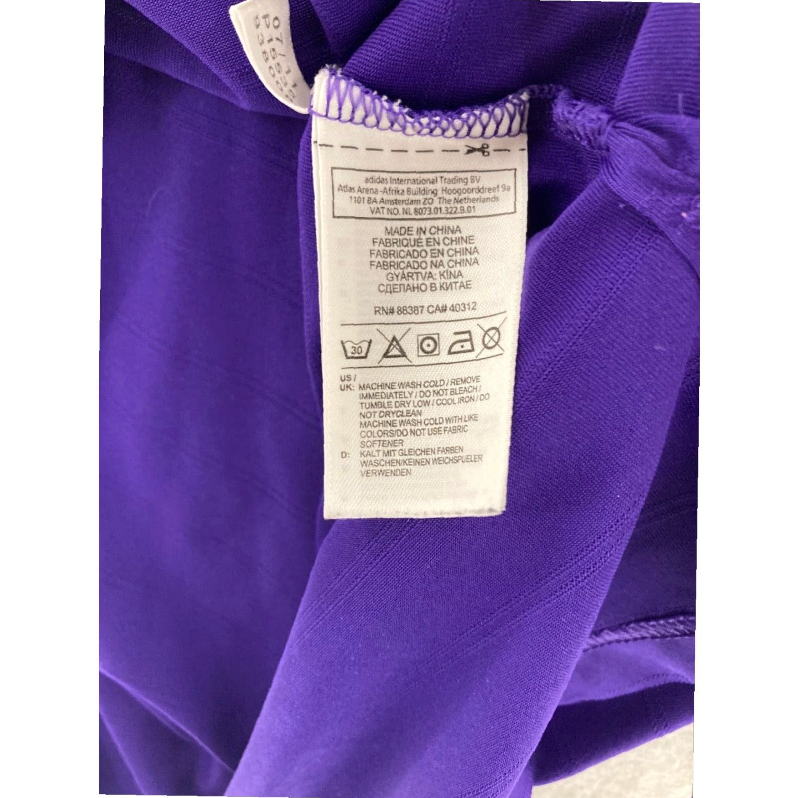 Adidas Adidas Mens Golf Polo Shirt Medium Purple Climalite Short Sleeve Athletic Size US M / EU 48-50 / 2 - 6 Thumbnail