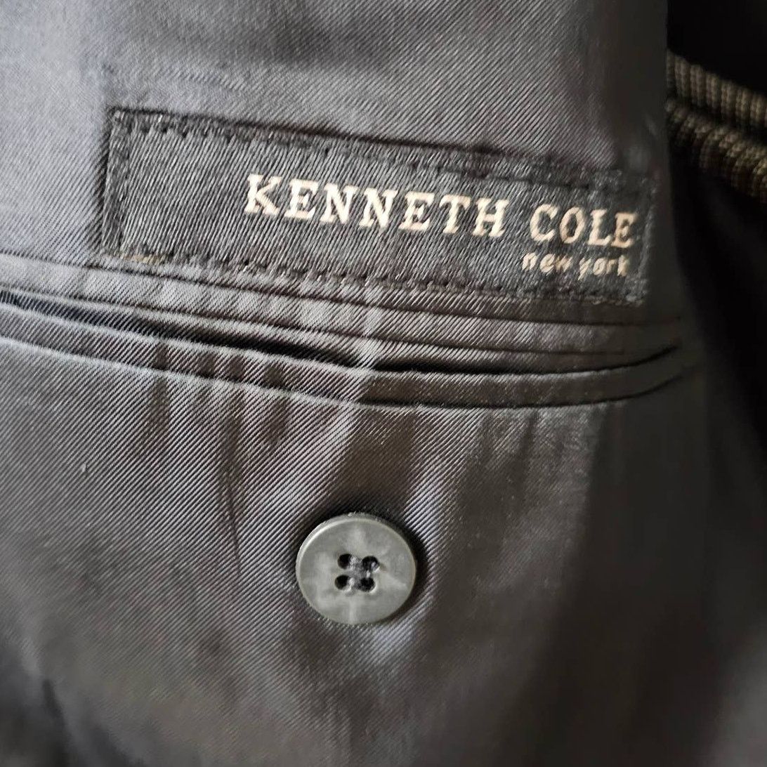 Kenneth Cole Kenneth Cole Navy 3 Button Blue Suit Jacket Made in US 44L Size 44L - 7 Thumbnail