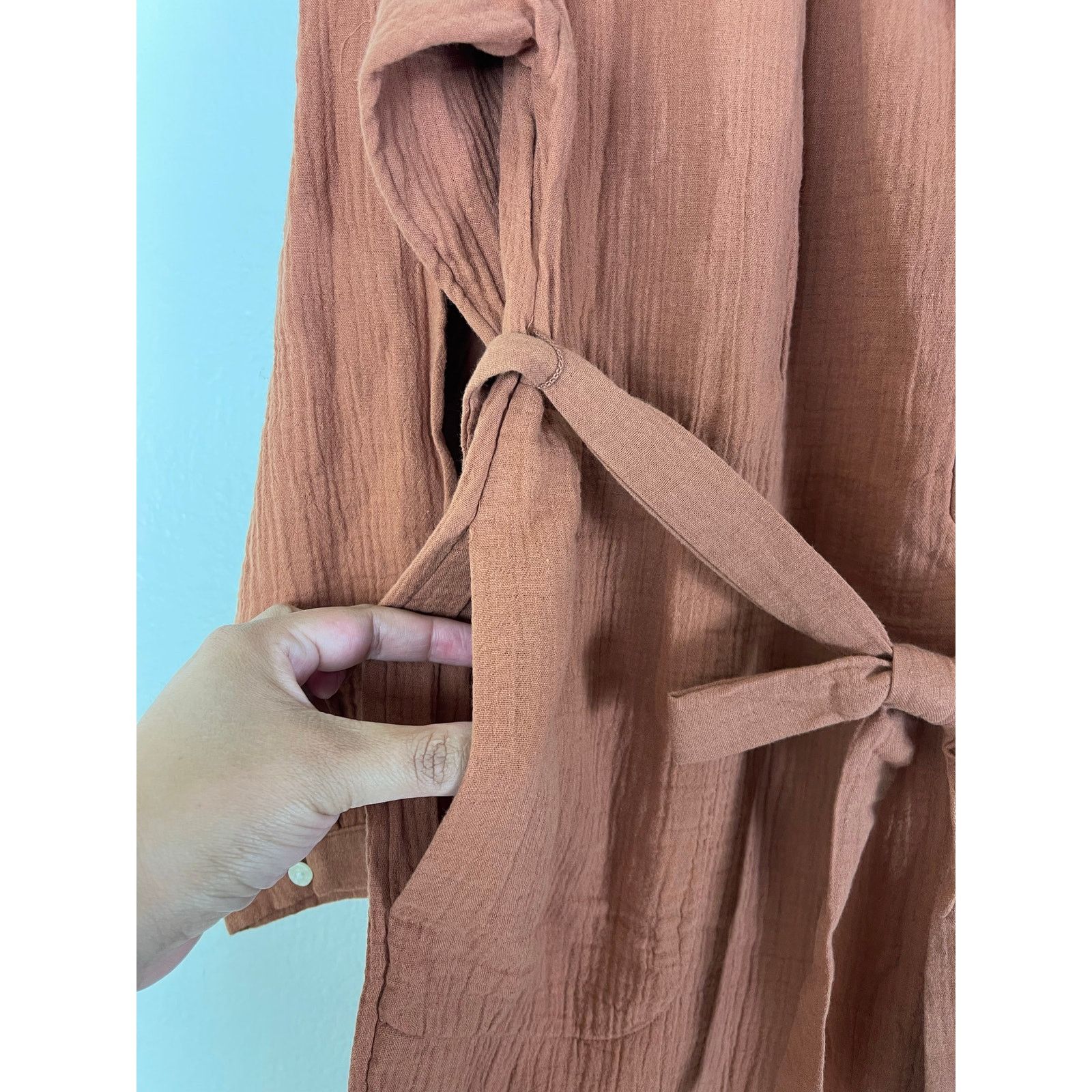 Other Women's Universal Thread Rust Balloon Sleeve Shirtdress - M Size M / US 6-8 / IT 42-44 - 4 Thumbnail