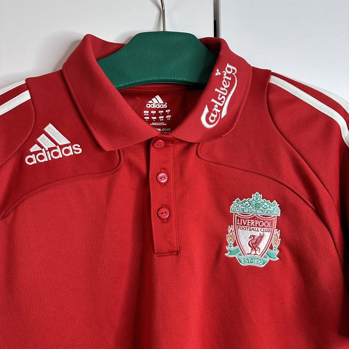 Adidas Liverpool 2008 2009 Adidas Polo Shirt Jersey Size US L / EU 52-54 / 3 - 2 Thumbnail