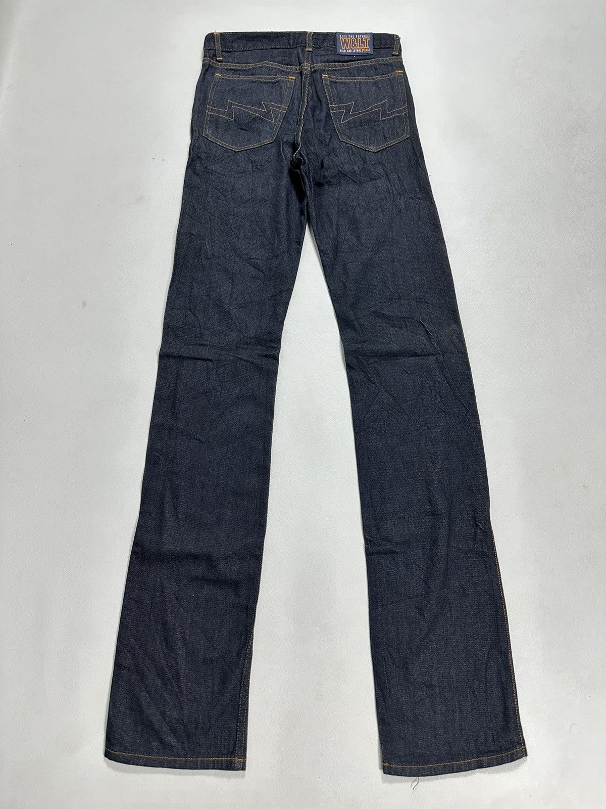 90s W&LT Denim Pants ① Walter Van Beirendonck W&LT denim trousers as a belt with