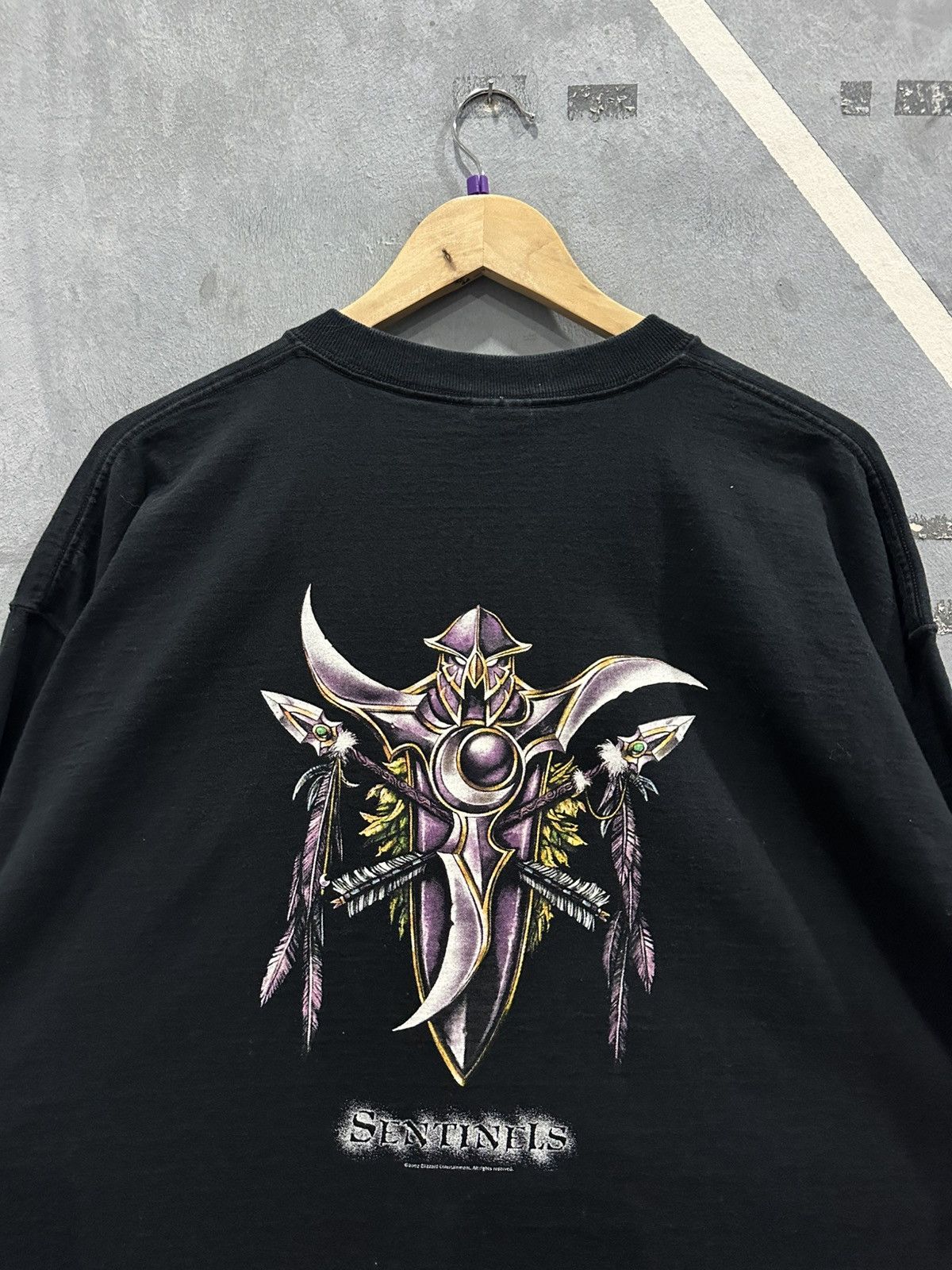 Vintage World of Warcraft 2002 Sentinels Promo Tshirt Size US XXL / EU 58 / 5 - 7 Thumbnail