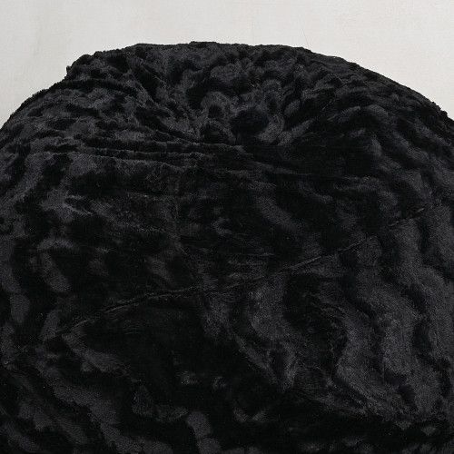 Designer × Homemade Faux Fur Bean Bag Chair, Black-3ft Cozy and Stretchable Fabr Size US L / EU 52-54 / 3 - 2 Thumbnail