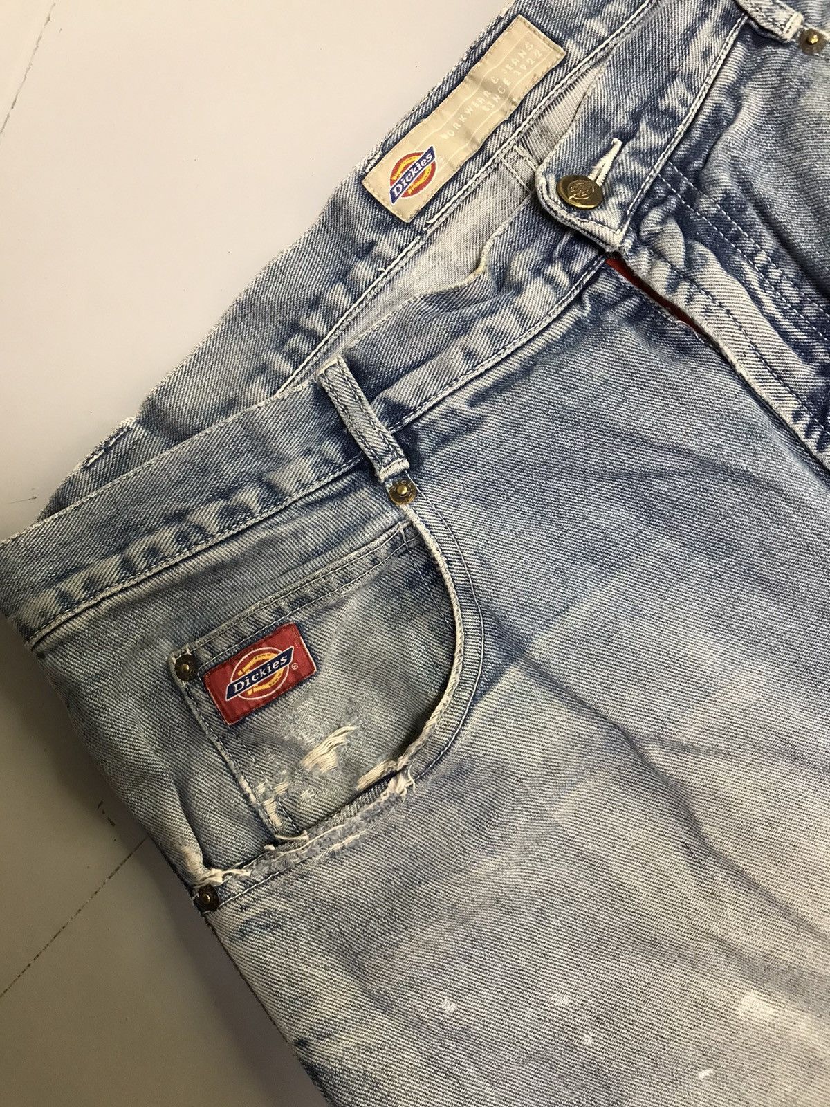 Dickies Vintage dickies big daddy damaged denim Size US 40 / EU 56 - 7 Thumbnail