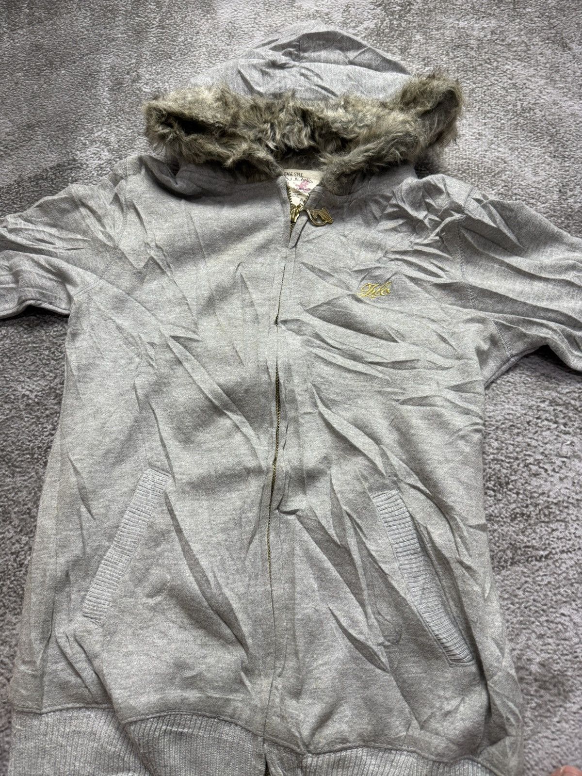 5351 POUR LES HOMMES Vintage style tbj jeans fur hoodie Size US S / EU 44-46 / 1 - 3 Thumbnail