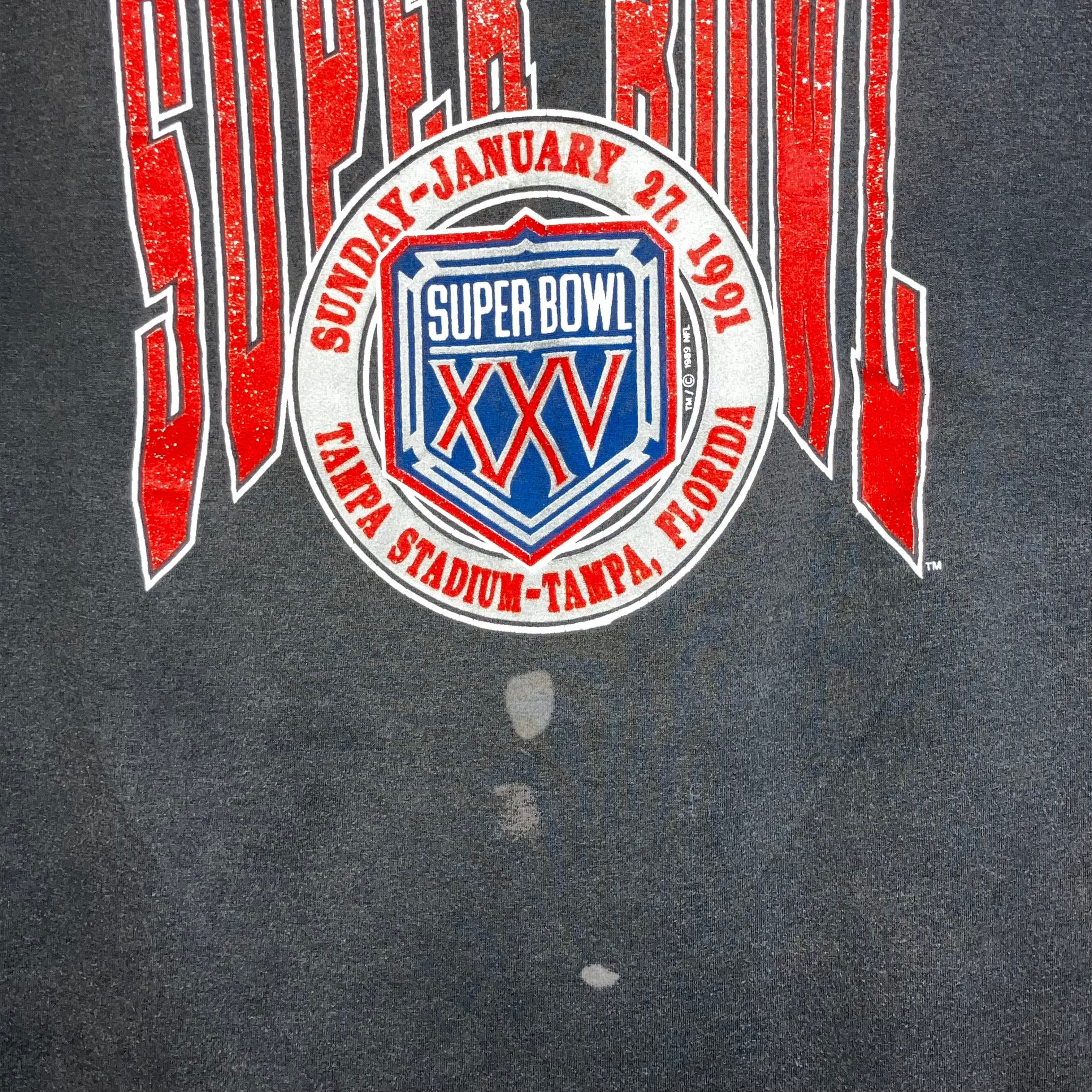 Vintage Vintage 90s 1991 Super Bowl T Shirt Size US L / EU 52-54 / 3 - 4 Thumbnail