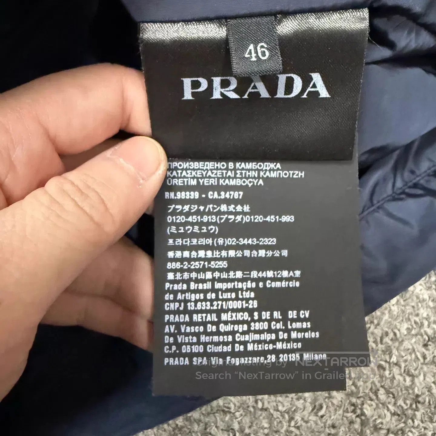 Prada Blue Hooded Light Jacket Size S. Size US S / EU 44-46 / 1 - 4 Thumbnail