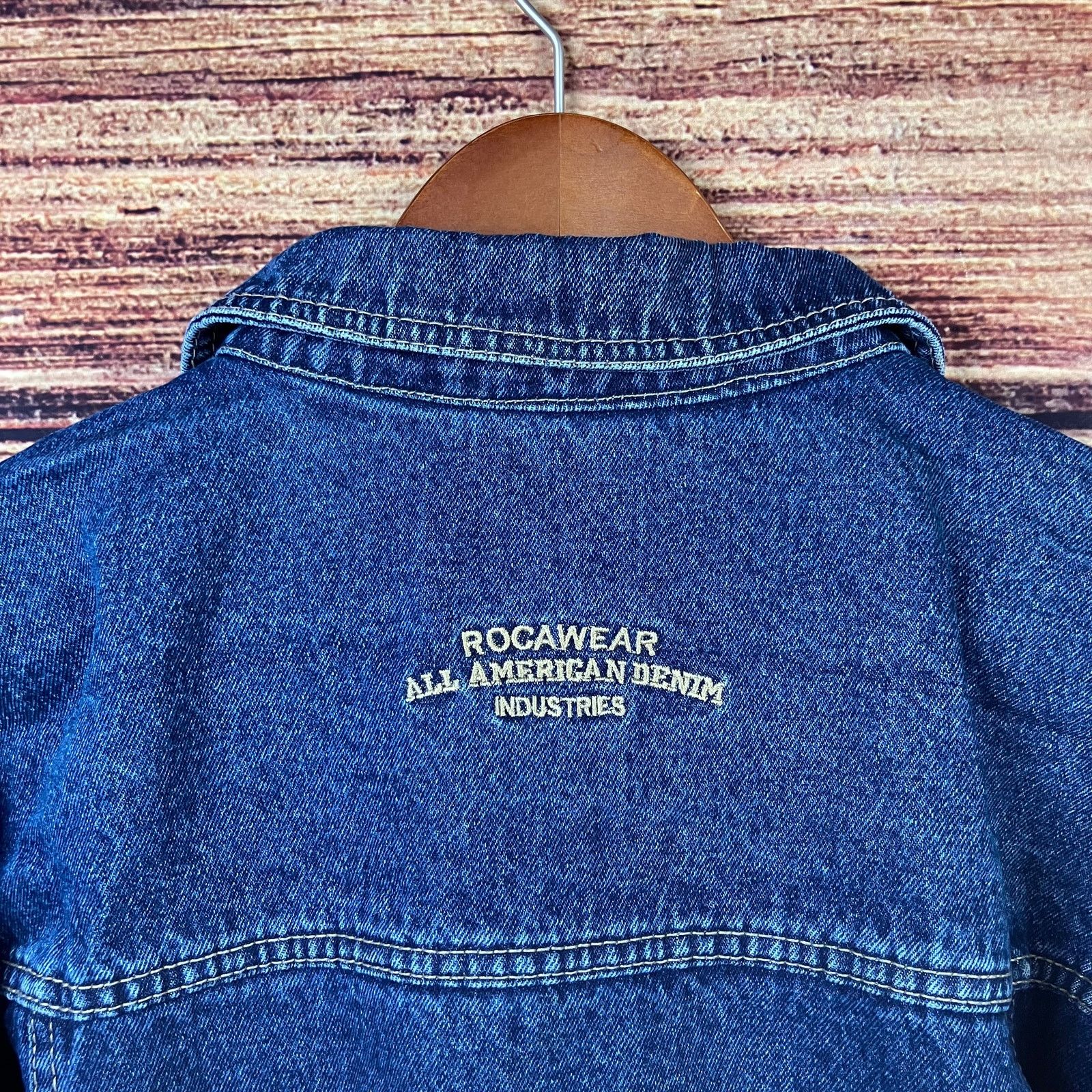 Rocawear × Vintage Vintage Y2k Rocawear Heavy Denim Jacket Size US XXL / EU 58 / 5 - 10 Thumbnail