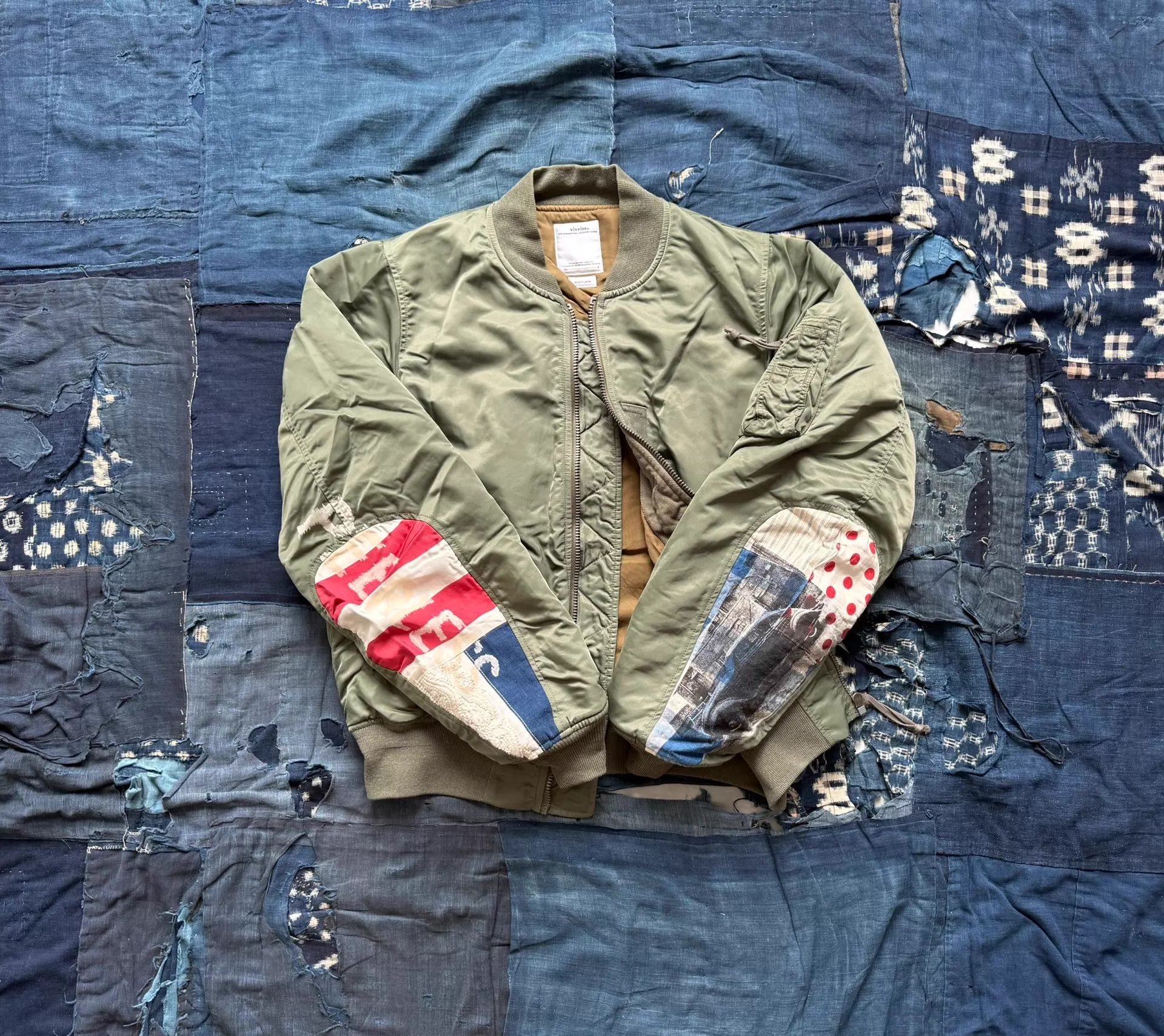 Visvim Visvim 19SS Thorson JKT Collage MA1 Olive 3 (Worn, Accs) Size US L / EU 52-54 / 3 - 2 Thumbnail