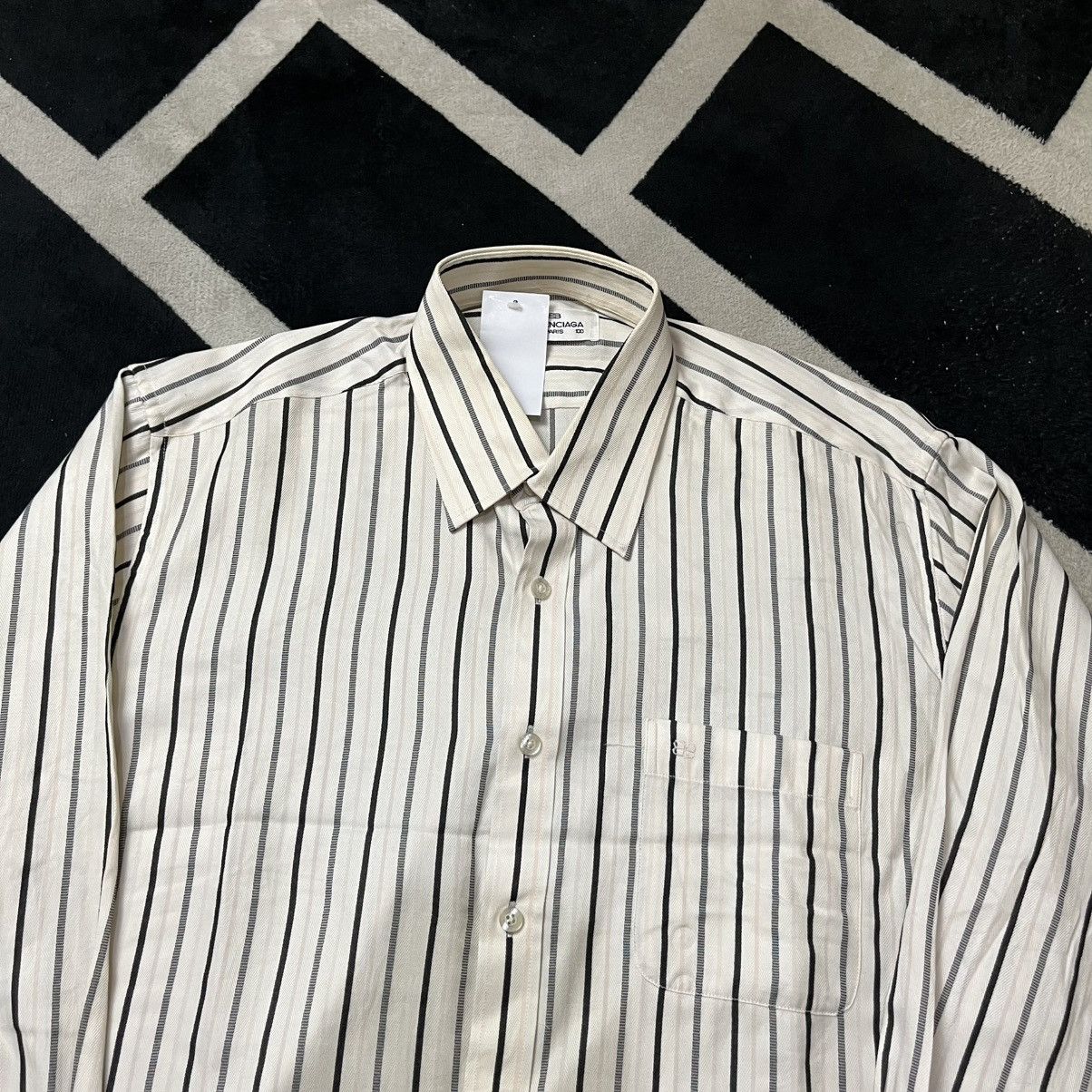 Balenciaga Balenciaga Three-color stripes button shirt Size US L / EU 52-54 / 3 - 2 Thumbnail