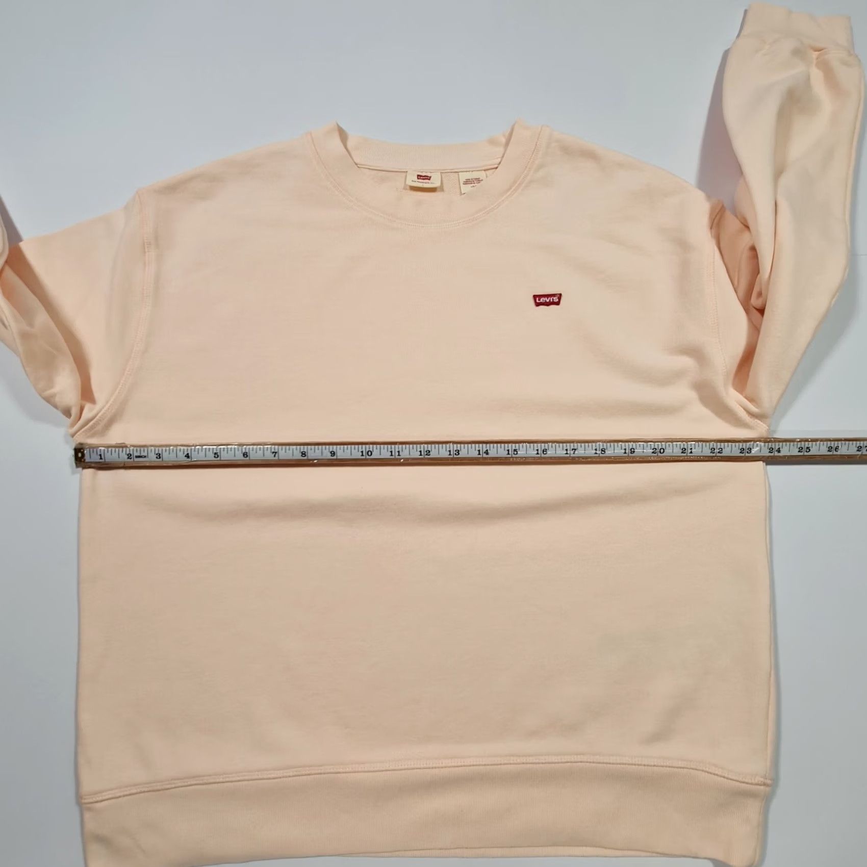 Levi's Levi's Womens Sweatshirt Pink Large Long Sleeve Cotton Pullover Sweater Top 80s Retro Sports Size L / US 10 / IT 46 - 6 Thumbnail