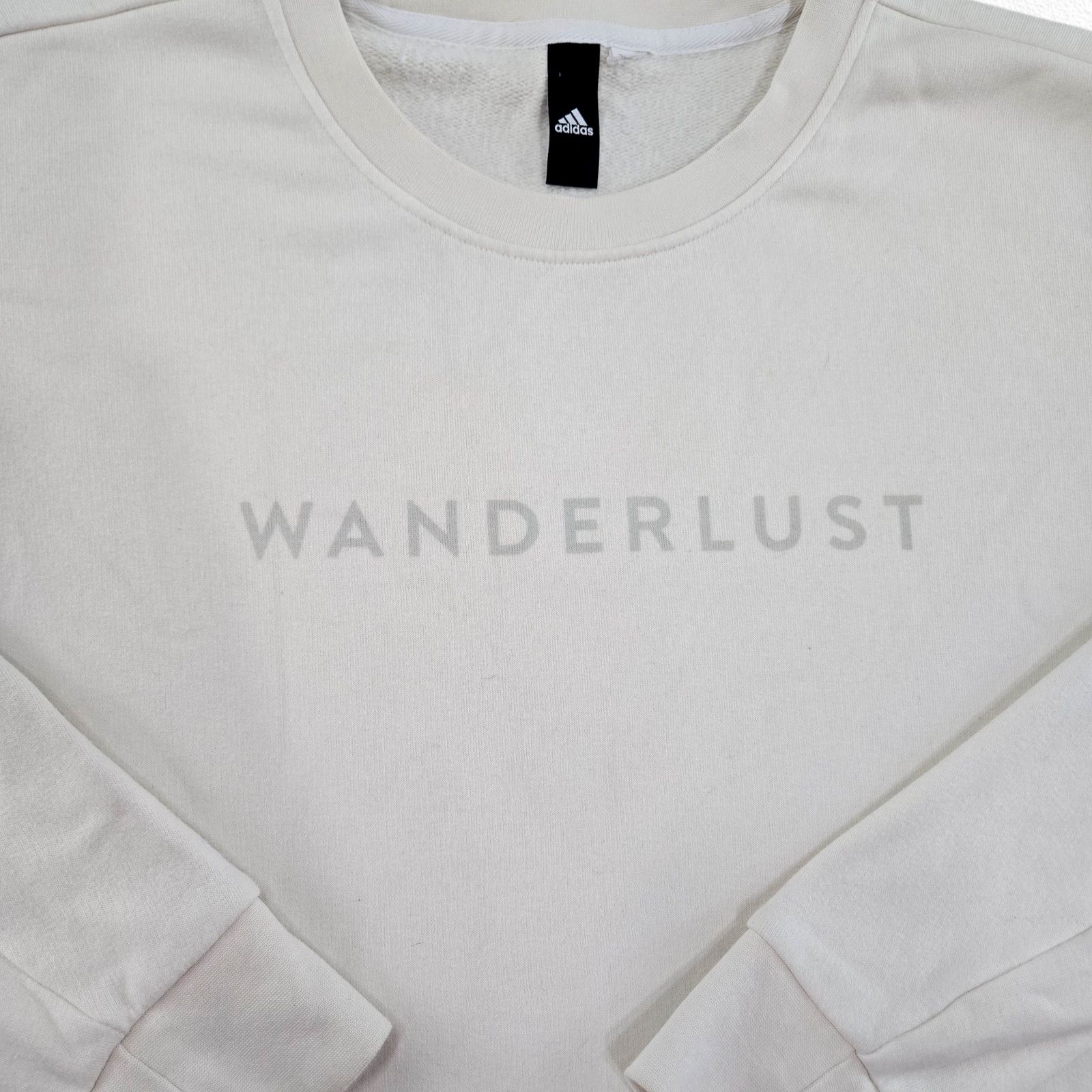 Adidas Adidas Wanderlust Cream Crewneck Sweatshirt Unisex Size M/L Size M / US 6-8 / IT 42-44 - 5 Thumbnail