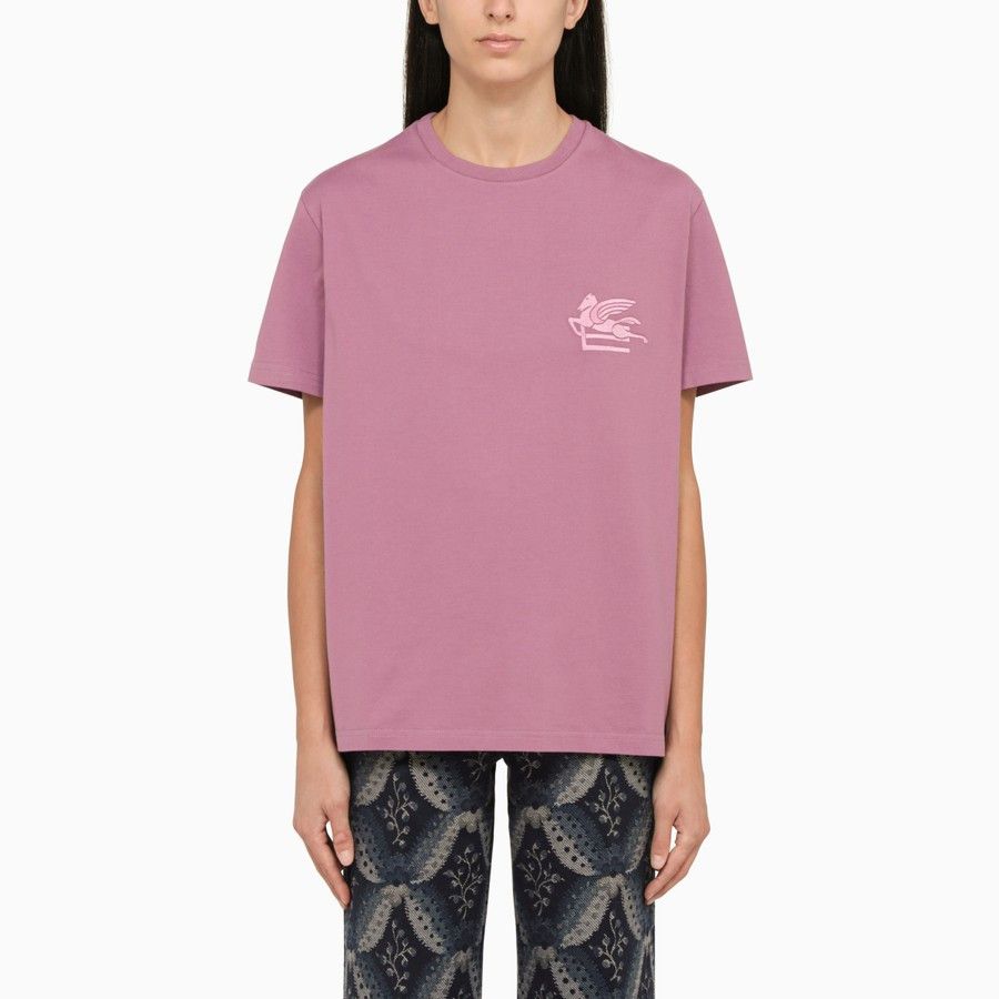 image of Etro O1D2Blof01223 T-Shirt In Pink, Women's (Size Small)