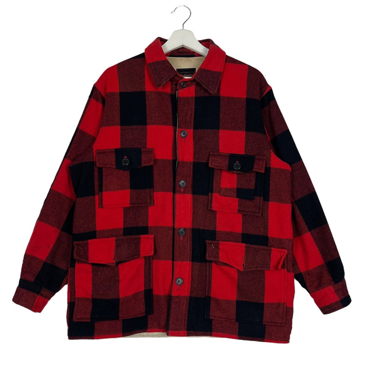 Toyo Enterprises 🔥 VINTAGE HUDSONS PLAID HUNTING WOOL MACKINAW Size US L / EU 52-54 / 3 - 1 Thumbnail