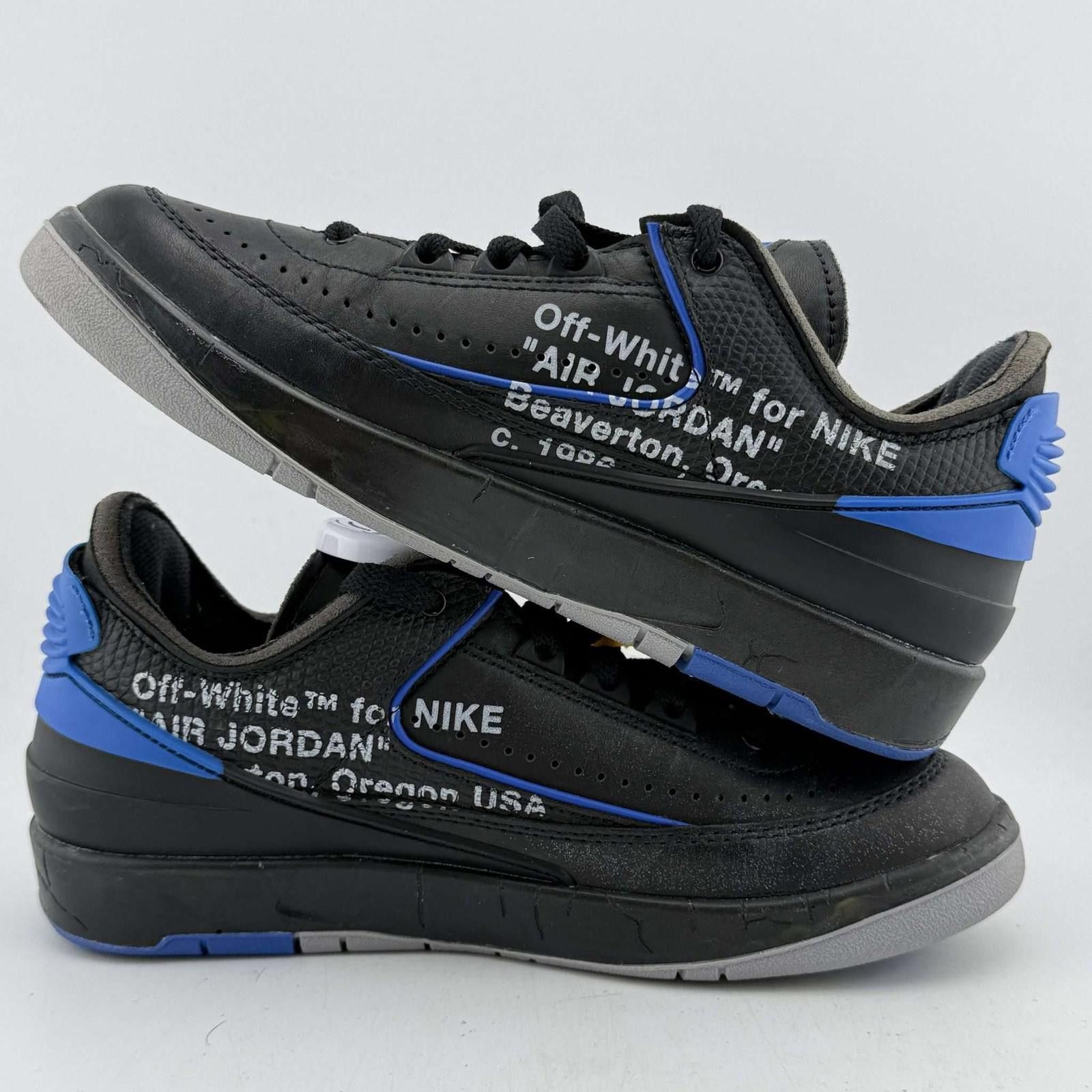 Jordan Brand Jordan 2 Low SP Off-White Black Blue 5.5 Used with Box Size US 5.5 / EU 38 - 7 Thumbnail