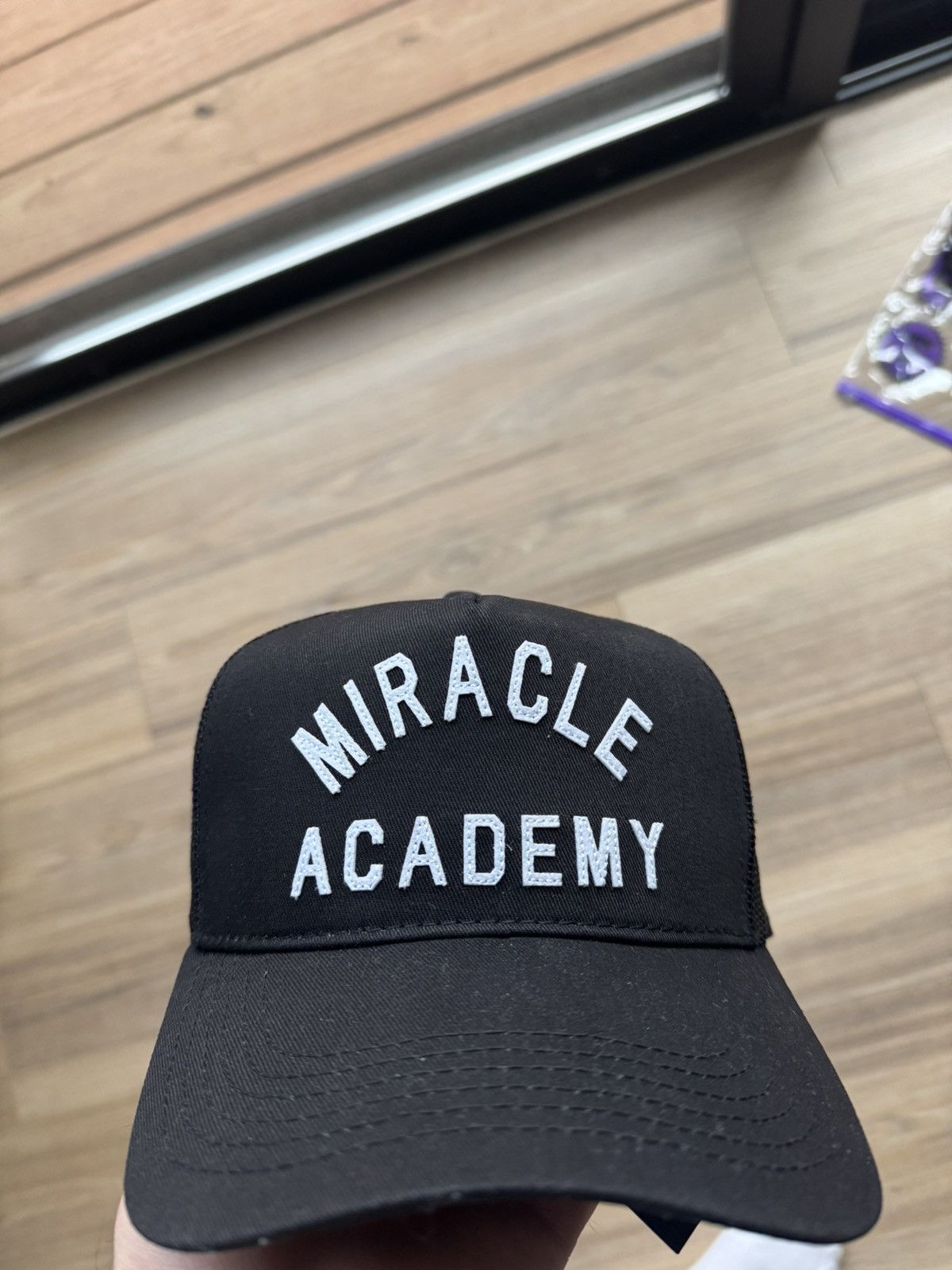 Nahmias Soldout RARE Nahmias Miracle Academy Black Trucker Hat NEW Size ONE SIZE - 1 Thumbnail
