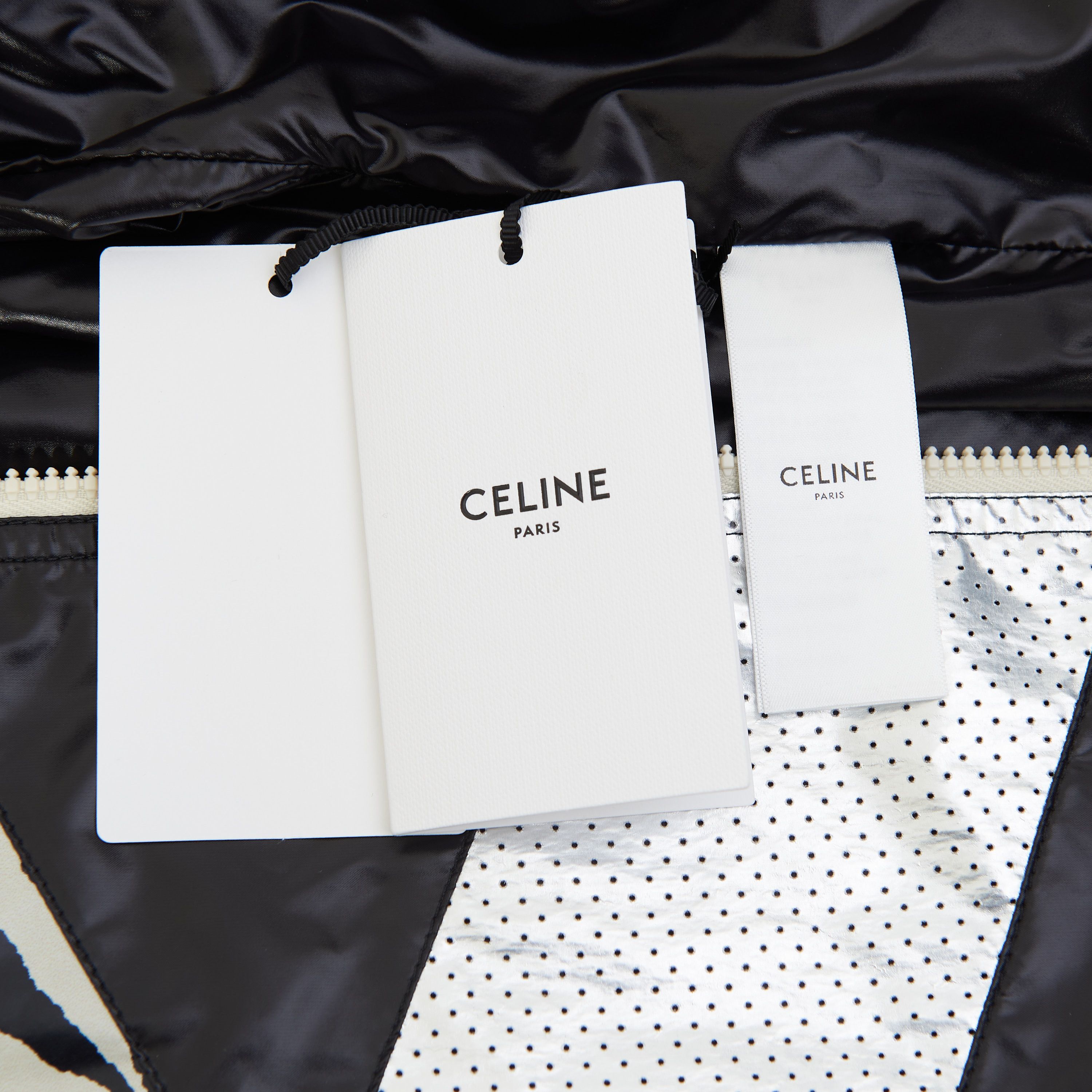 Celine Loose Cut Jacket With Zebra Look & Nylon Coating Size US M / EU 48-50 / 2 - 13 Thumbnail