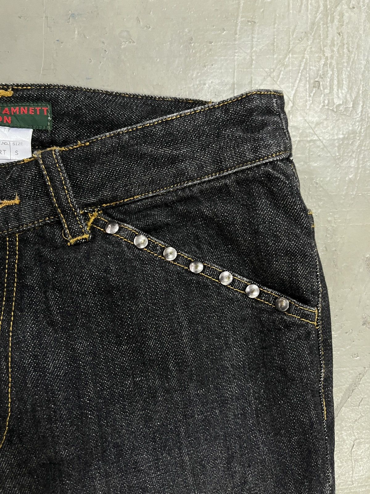 If Six Was Nine 2000s Katherine Hamnett London Tribal Studded Flared Jeans Size US 30 / EU 46 - 5 Thumbnail