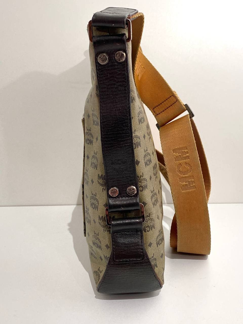 MCM MCM Logo Visetos Monogram Leather Cross Shoulder Bag Vintage Size ONE SIZE - 9 Thumbnail