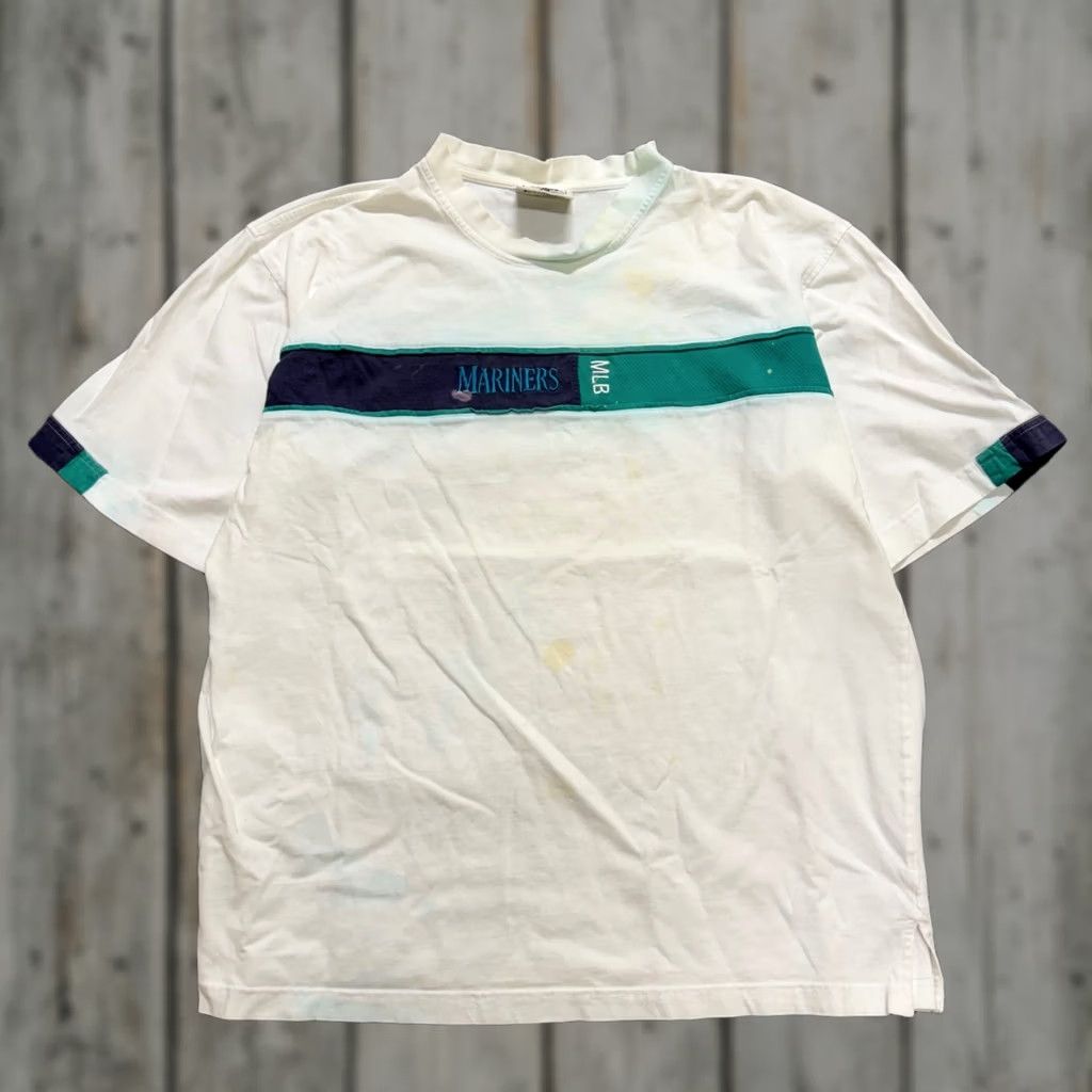Lee VINTAGE Lee Mariners T-shirt MLB Seattle White 90s Distressed XL Mens Size US XL / EU 56 / 4 - 1 Thumbnail