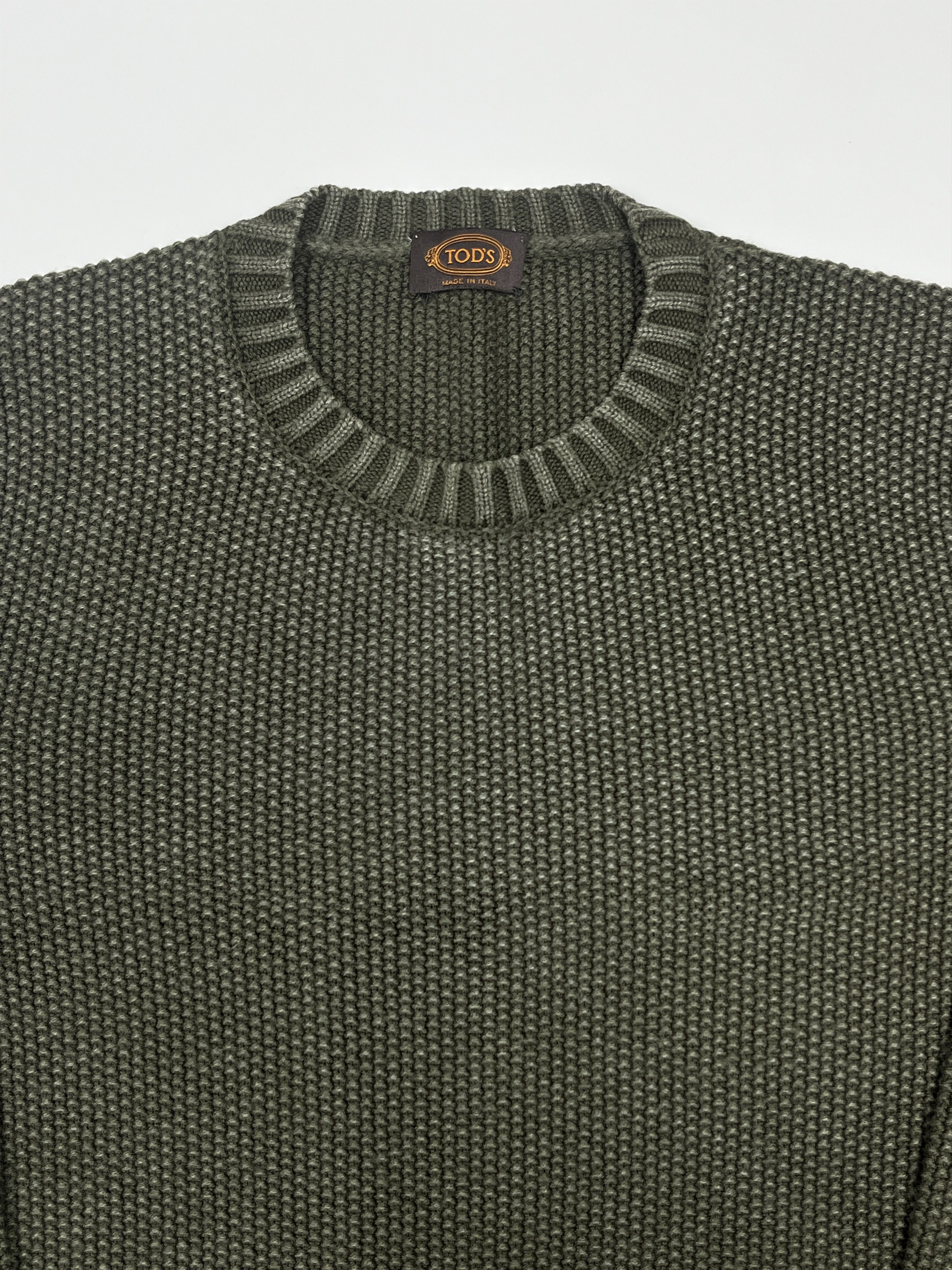 Tod's Tod’s Merino Wool Knit Sweater Dark Green L Size US L / EU 52-54 / 3 - 2 Thumbnail