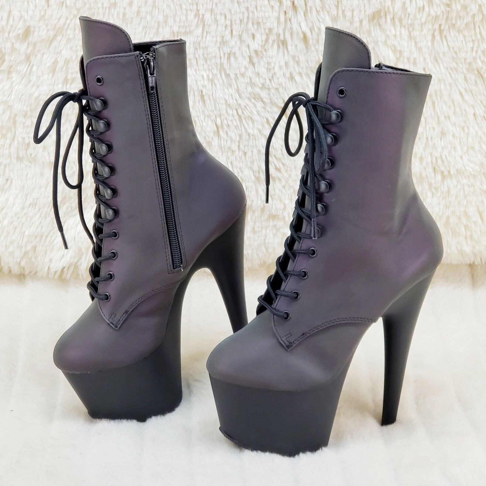 Other Adore 1020REFL Reflective Upper Platform 7" High Heel Ankle Size US 9 / IT 39 - 6 Thumbnail