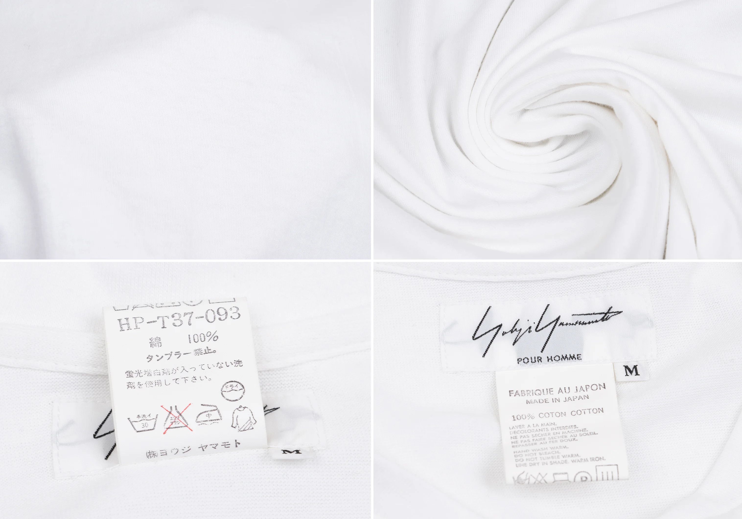 Yohji Yamamoto Yohji Yamamoto Henry Neck Cotton T-Shirt White M Size US M / EU 48-50 / 2 - 18 Thumbnail