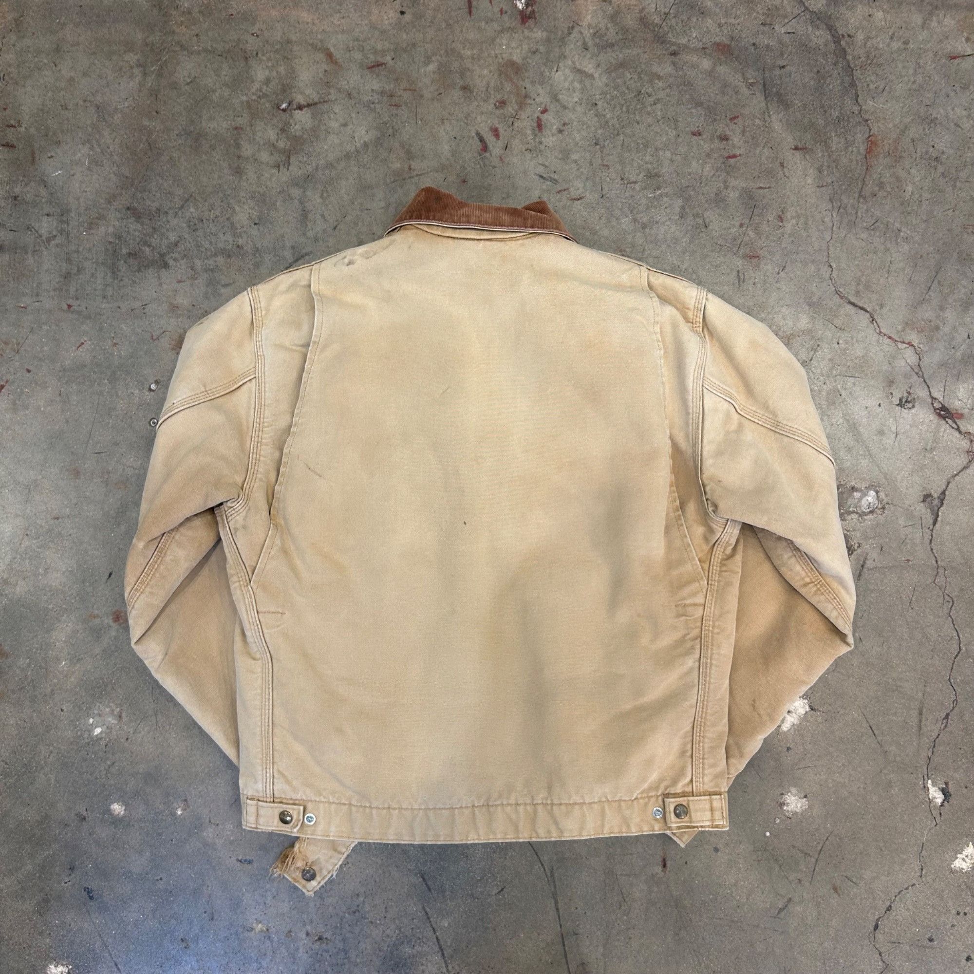Carhartt Carhartt Beige Canvas Detroit Jacket L Tall Made In USA Dist Size US L / EU 52-54 / 3 - 2 Thumbnail